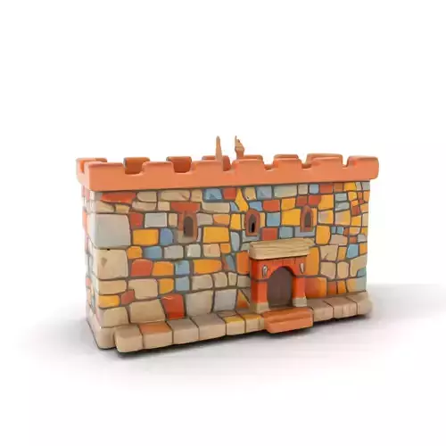 Colored Fortress Wall model pack