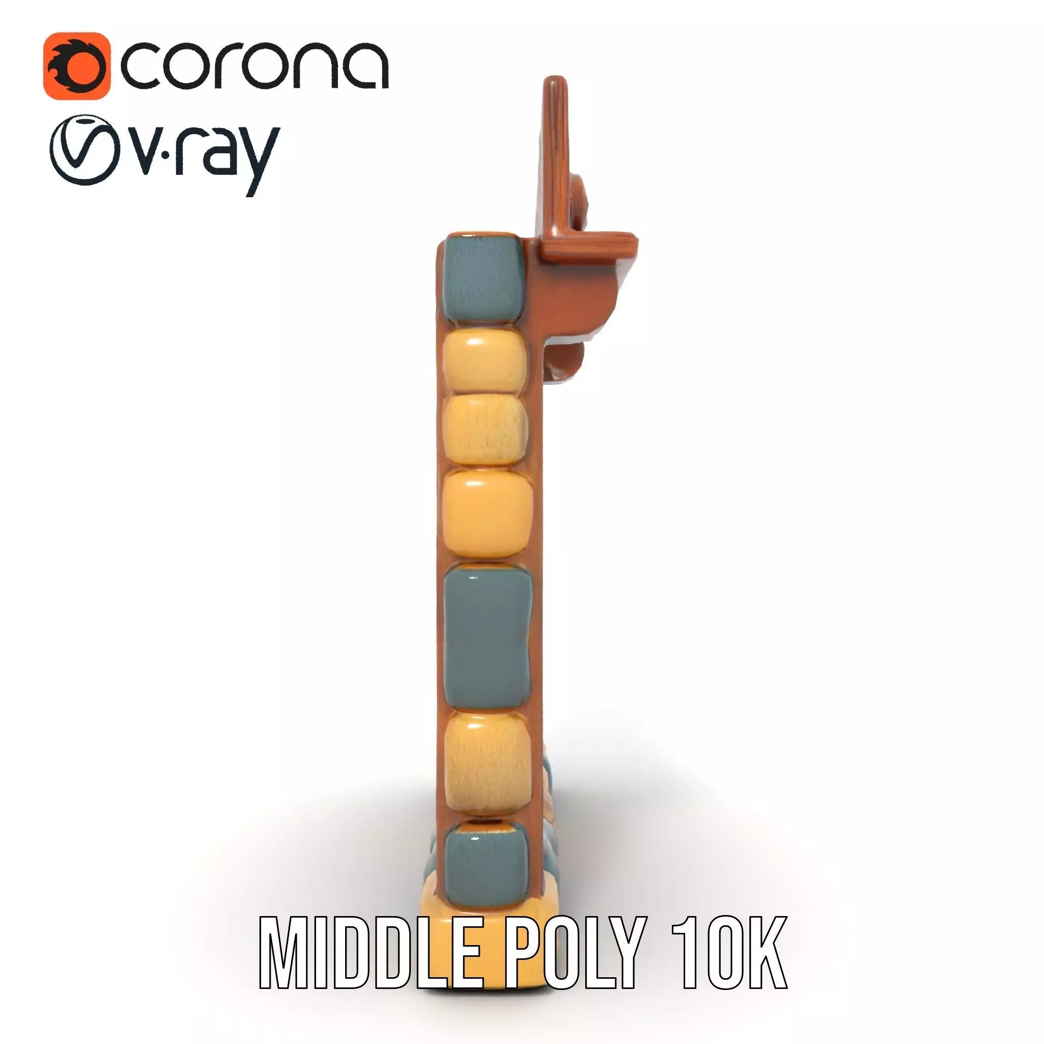 Rustic Stone Wall model pack Low-poly 3D model_11