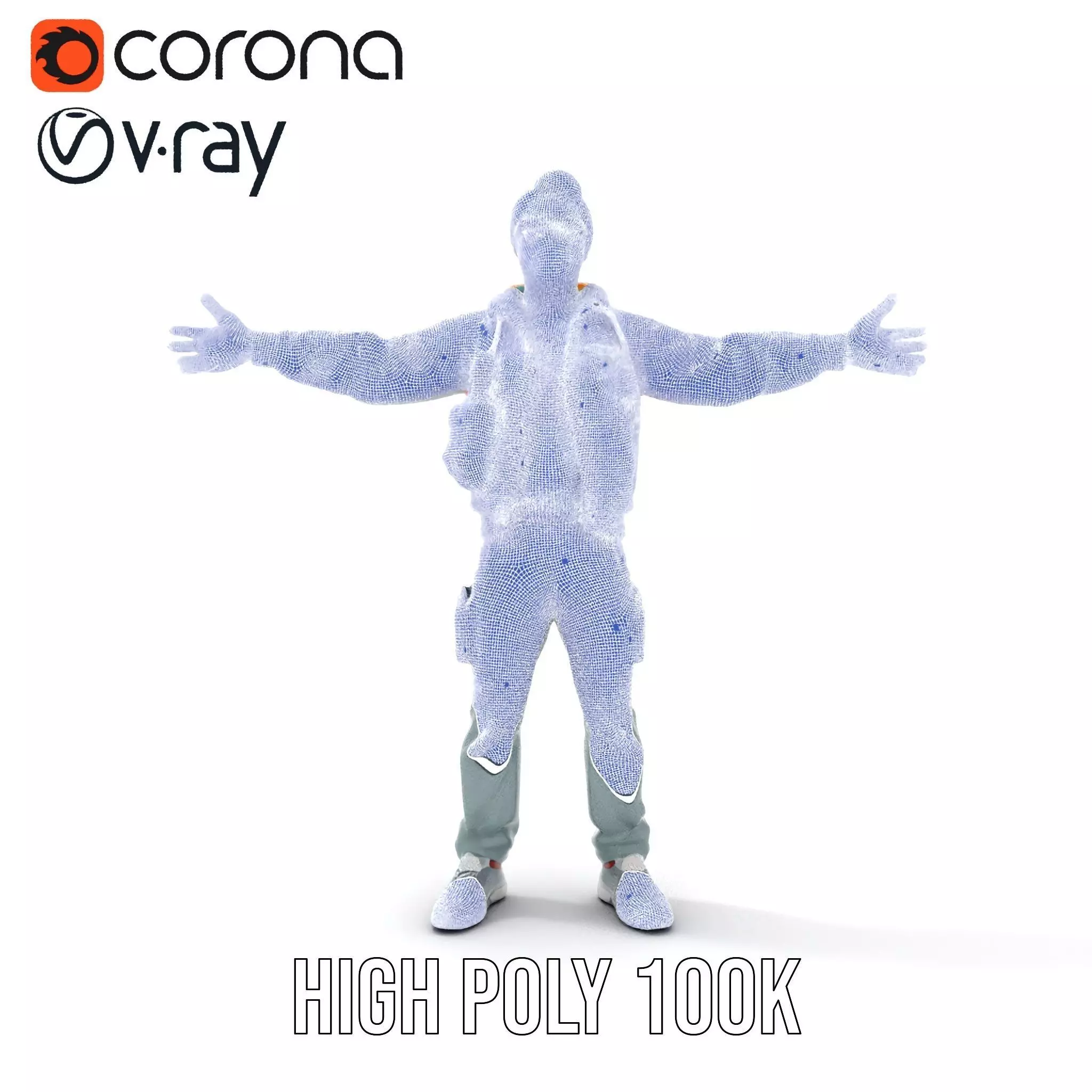 Stylish Adventurer model pack Low-poly 3D model_26