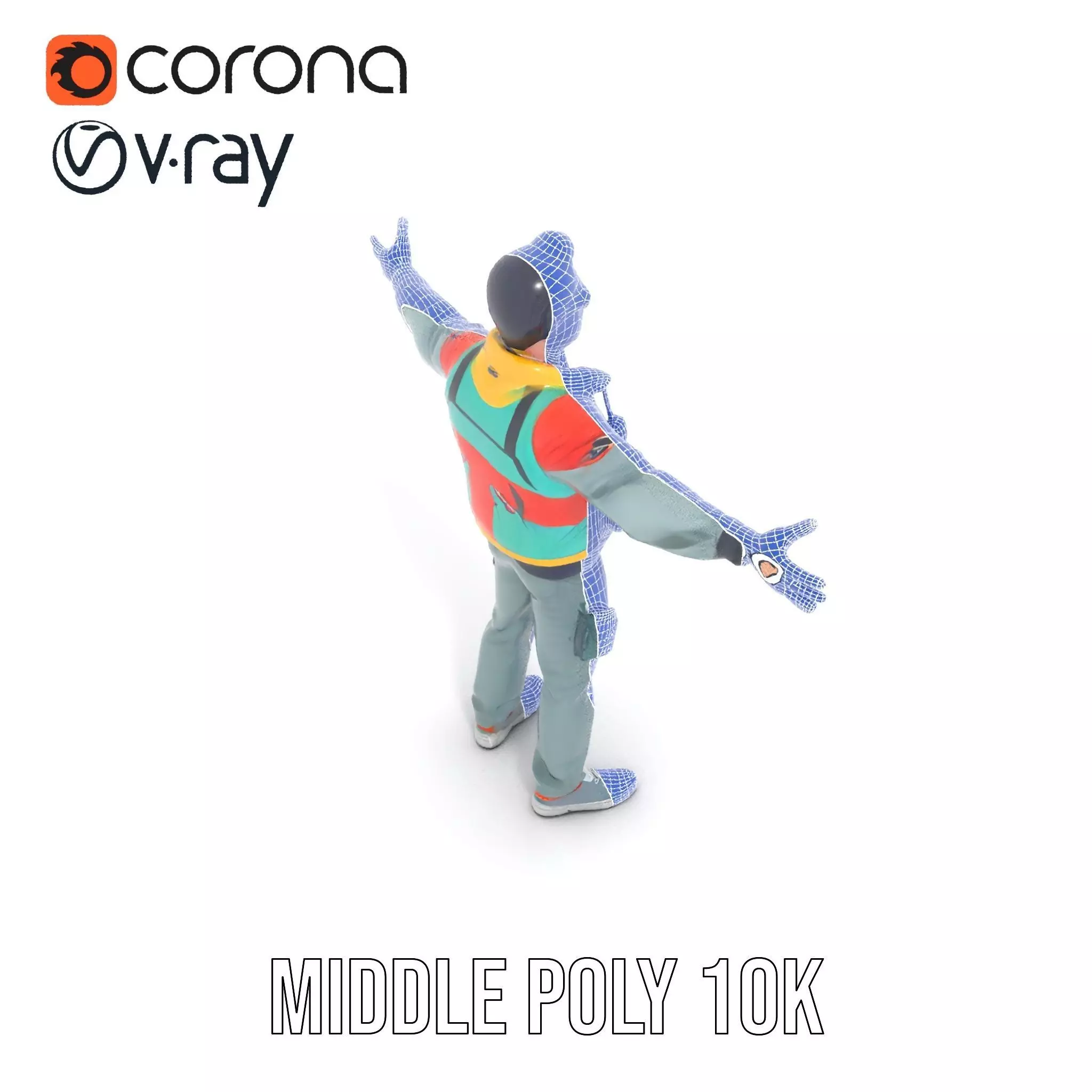 Stylish Adventurer model pack Low-poly 3D model_30