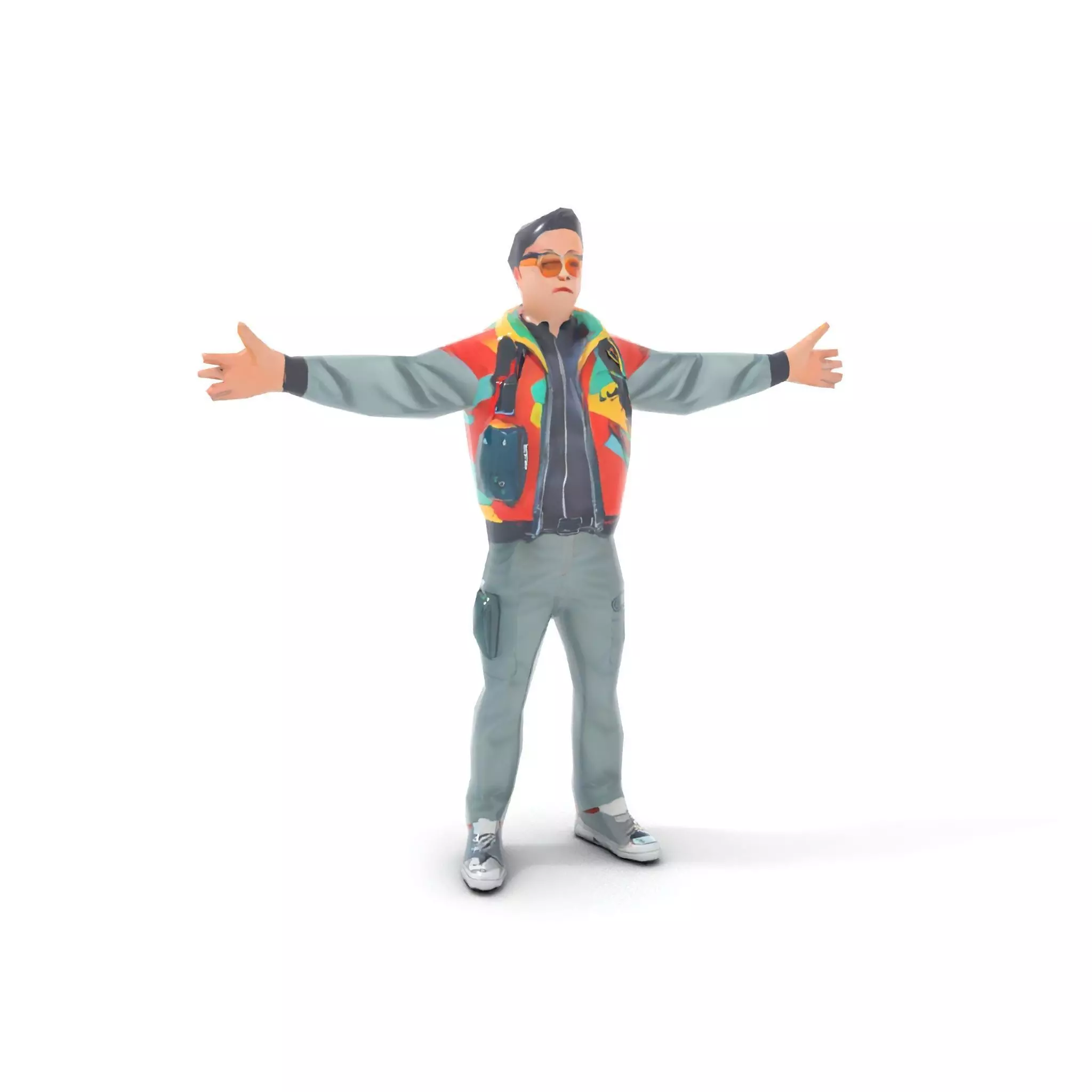 Stylish Adventurer model pack Low-poly 3D model_16