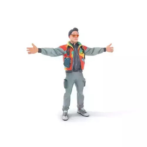 Stylish Adventurer model pack Low-poly 3D model