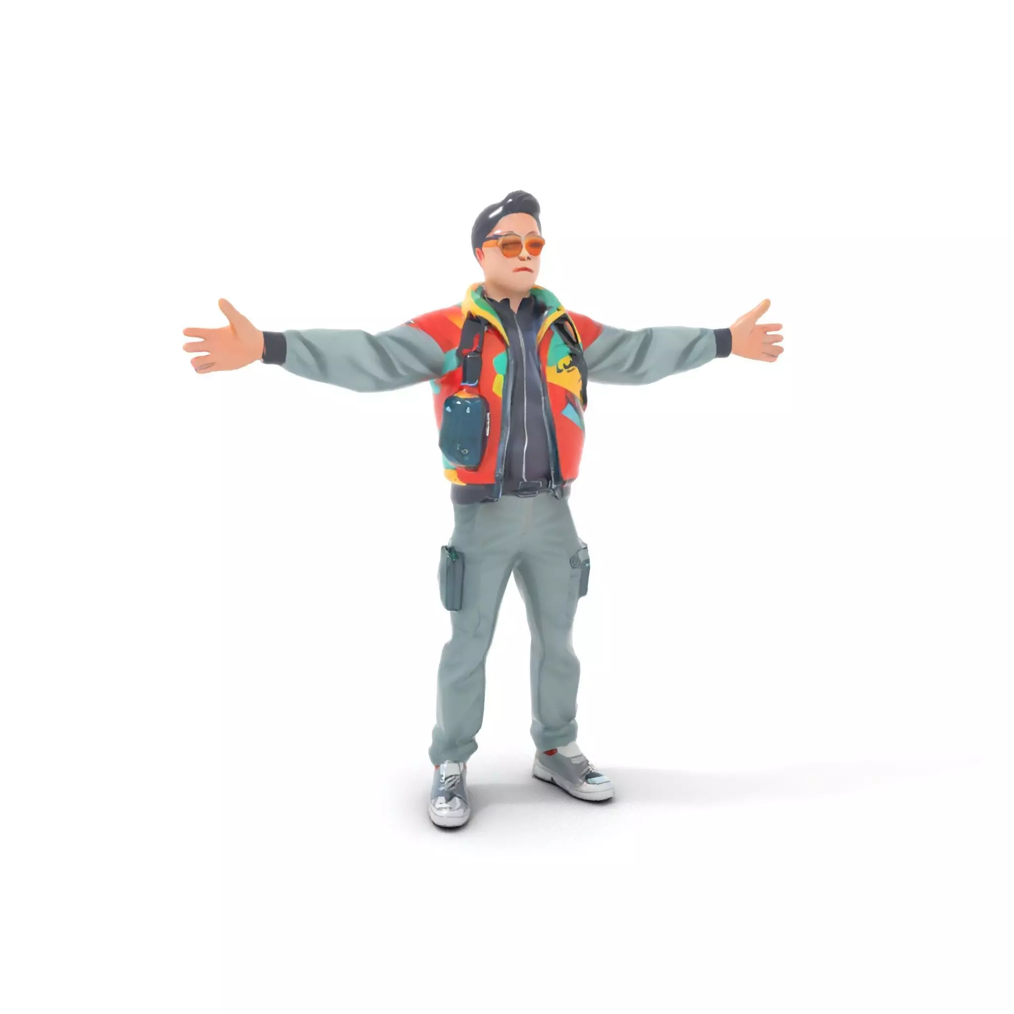 Stylish Adventurer model pack Low-poly 3D model_6