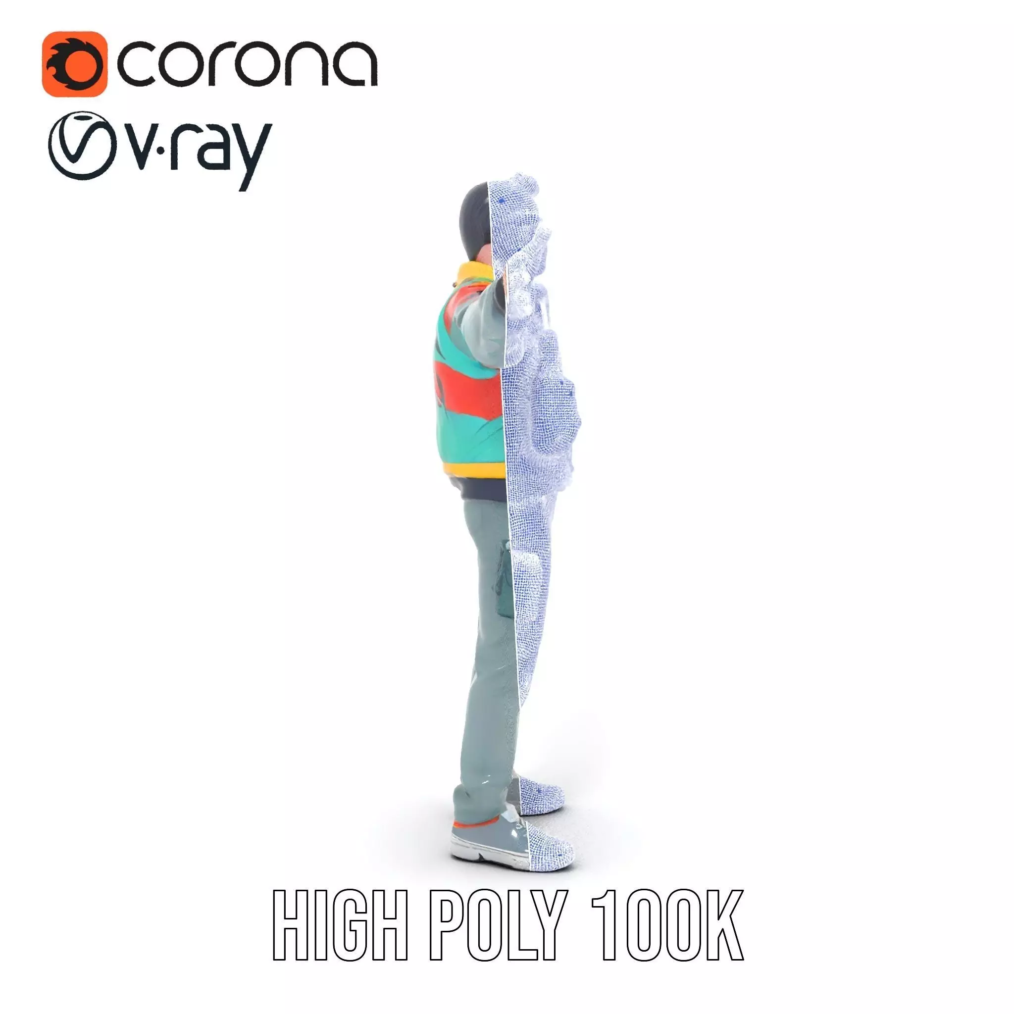 Stylish Adventurer model pack Low-poly 3D model_29