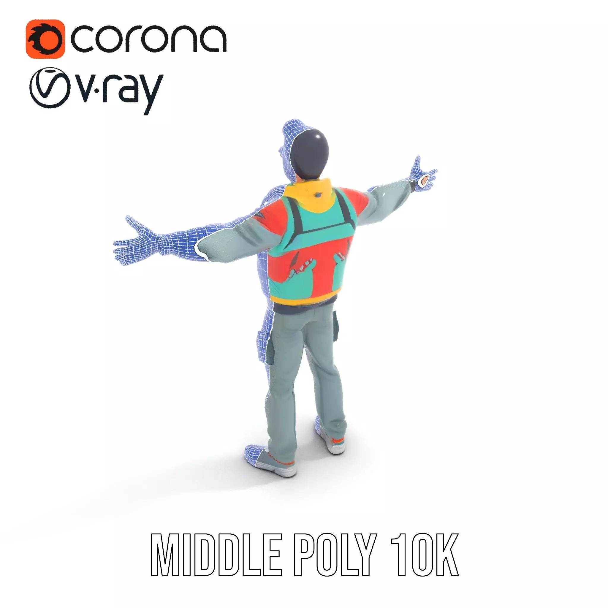 Stylish Adventurer model pack Low-poly 3D model_18