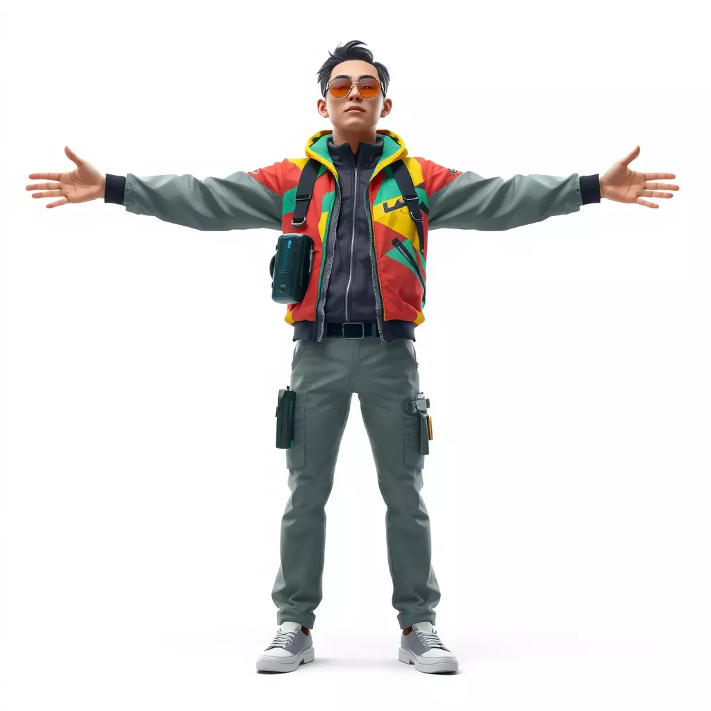 Stylish Adventurer model pack Low-poly 3D model_2