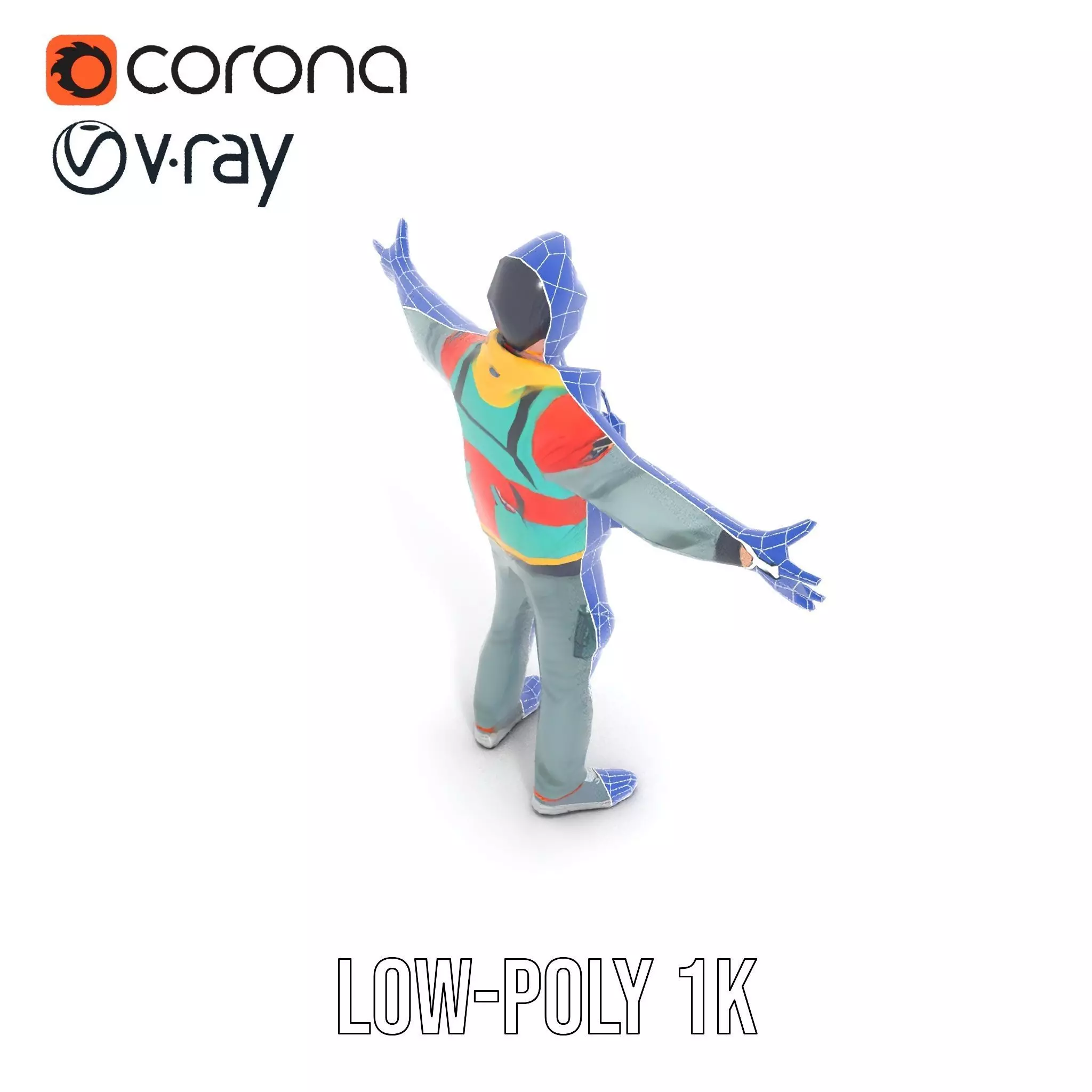 Stylish Adventurer model pack Low-poly 3D model_28