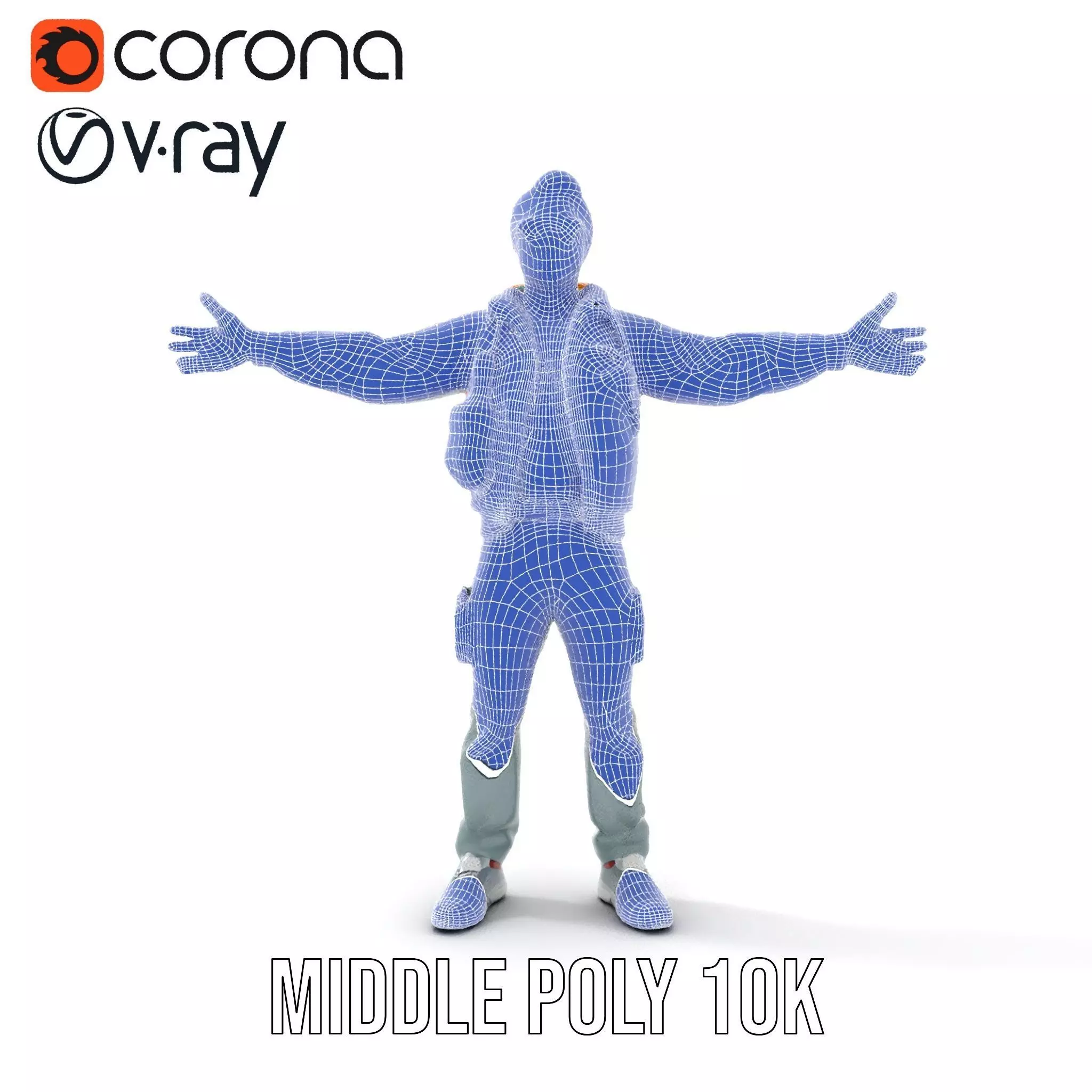 Stylish Adventurer model pack Low-poly 3D model_24