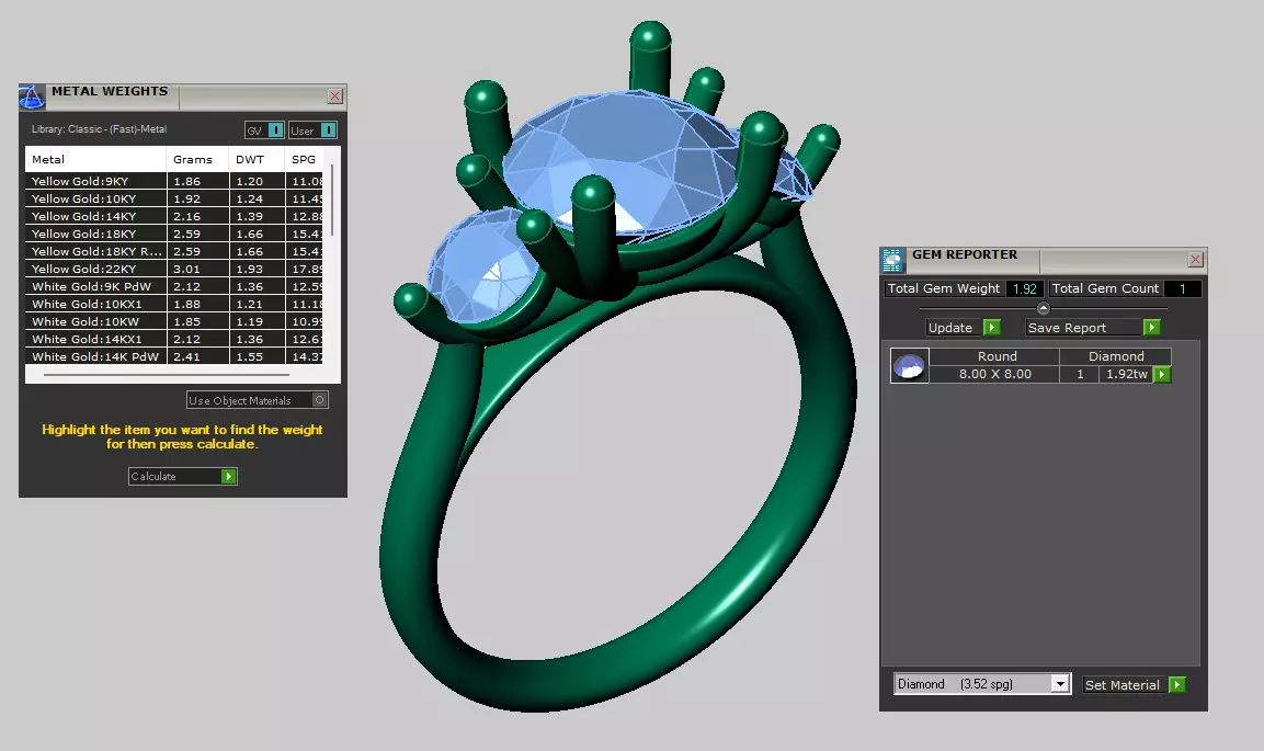 trinity ring with cathedral shank 3D print model_5