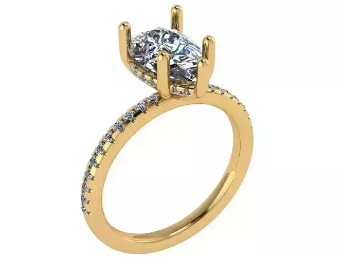pear shape solitare ring 