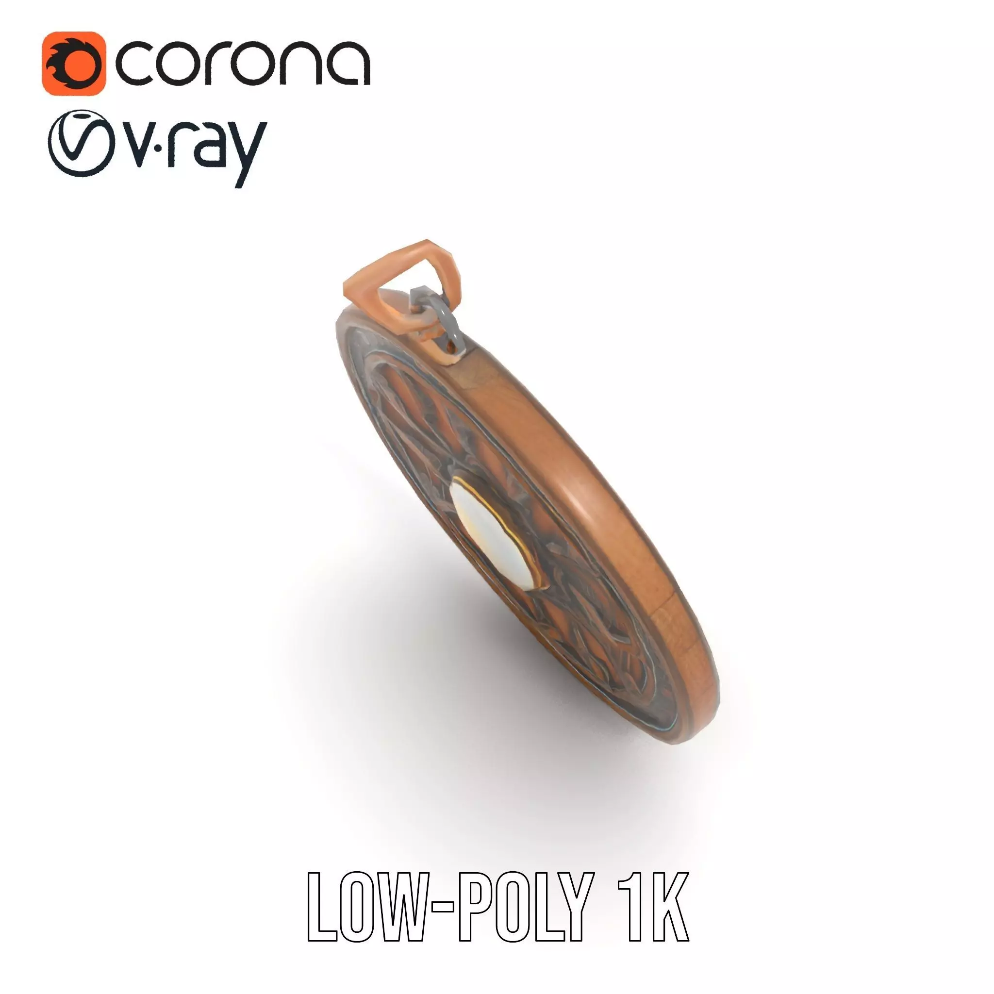 Mystic Bronze Amulet model pack Low-poly 3D model_7