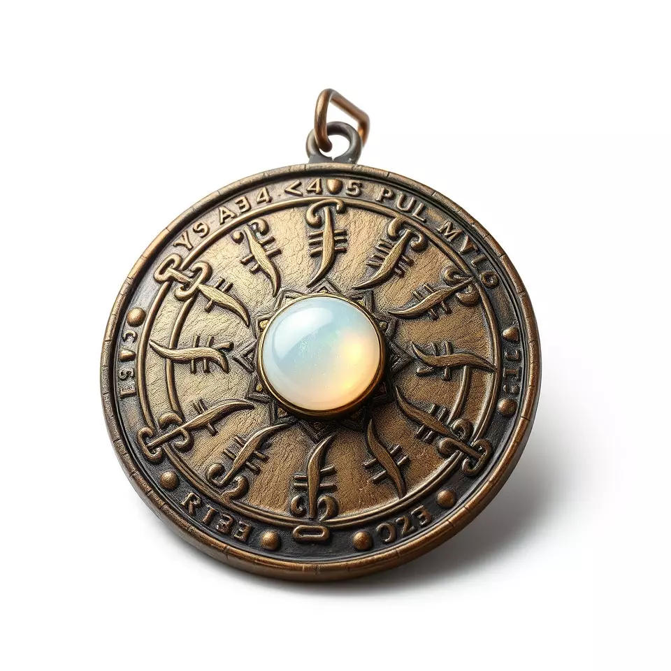 Mystic Bronze Amulet model pack Low-poly 3D model_2