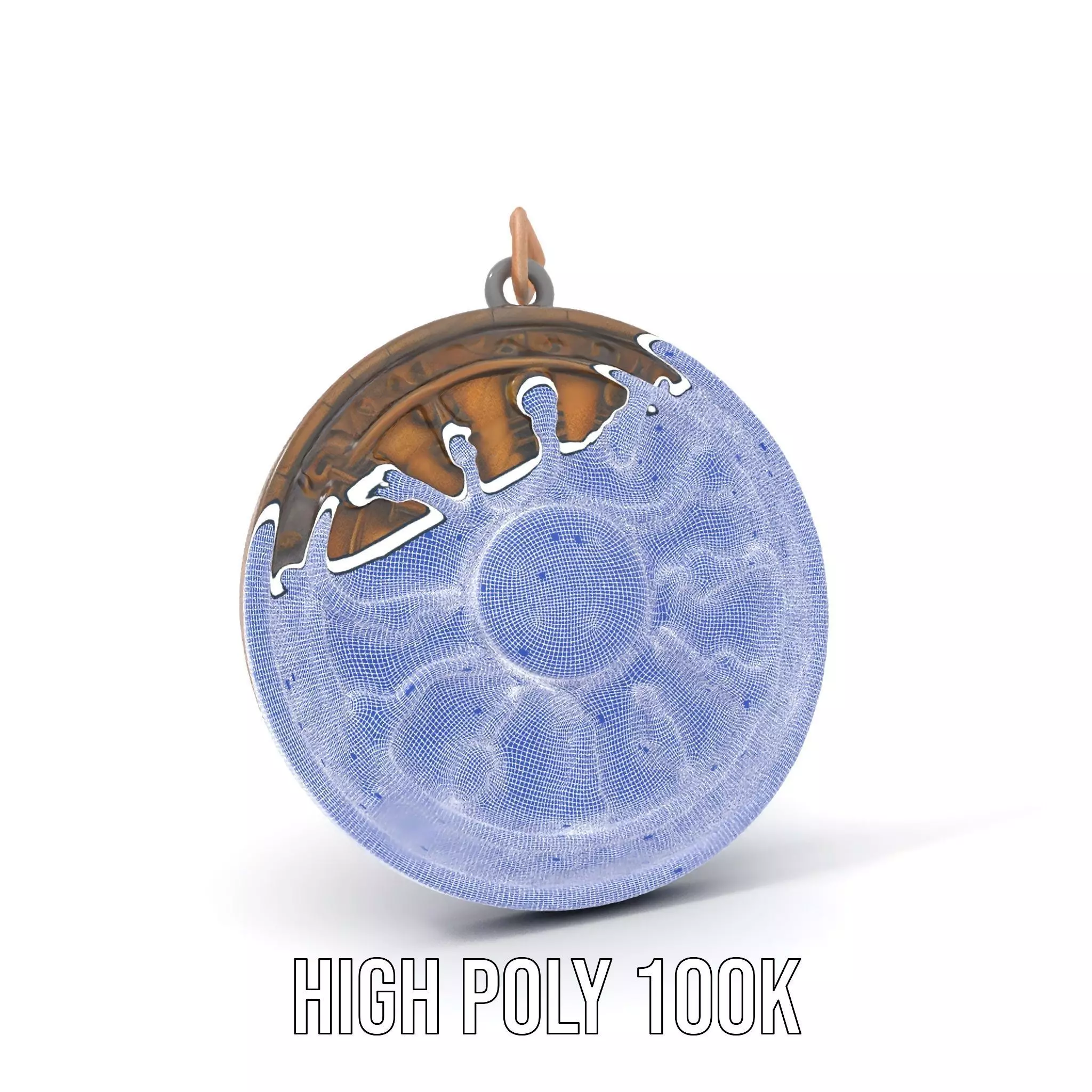 Mystic Bronze Amulet model pack Low-poly 3D model_4