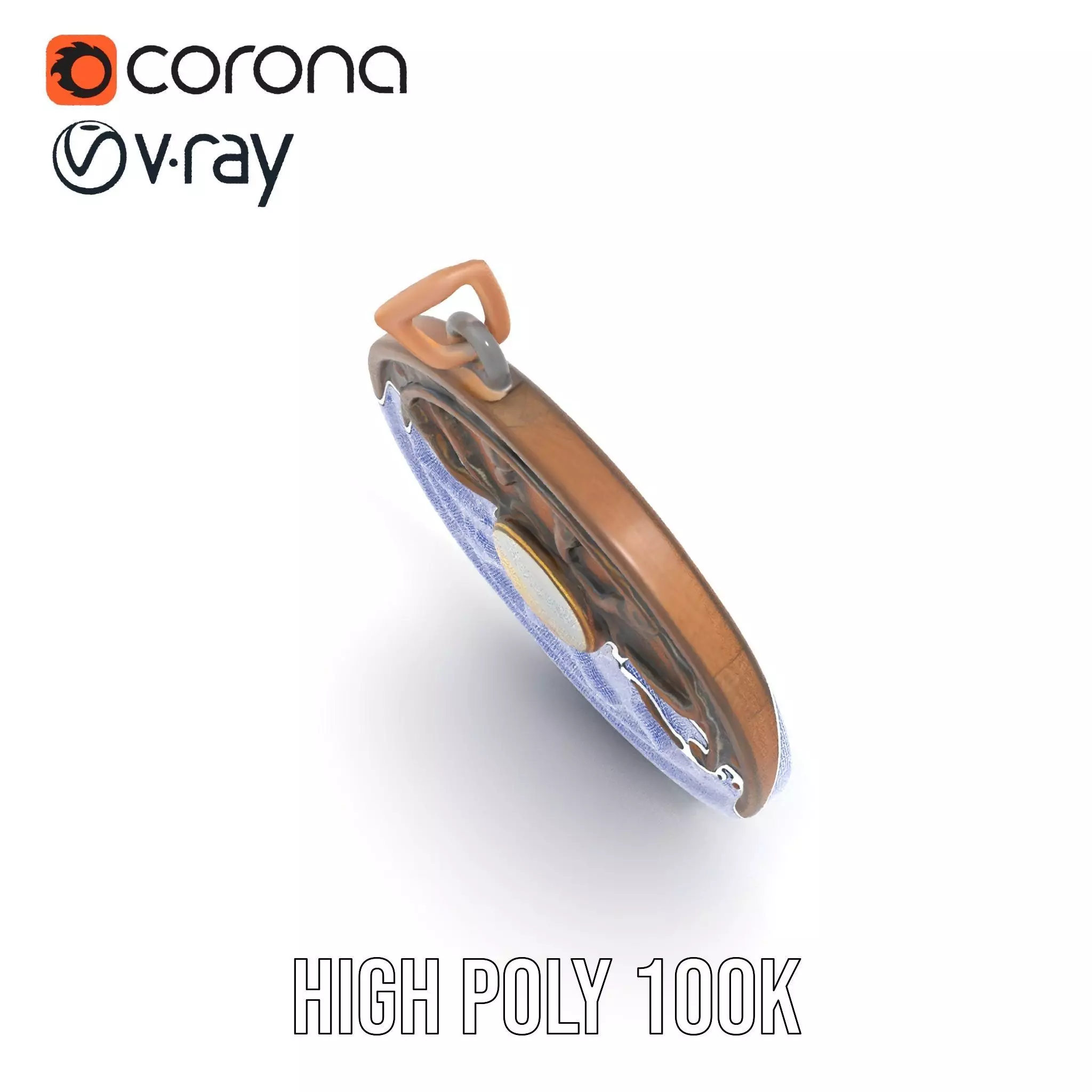 Mystic Bronze Amulet model pack Low-poly 3D model_34