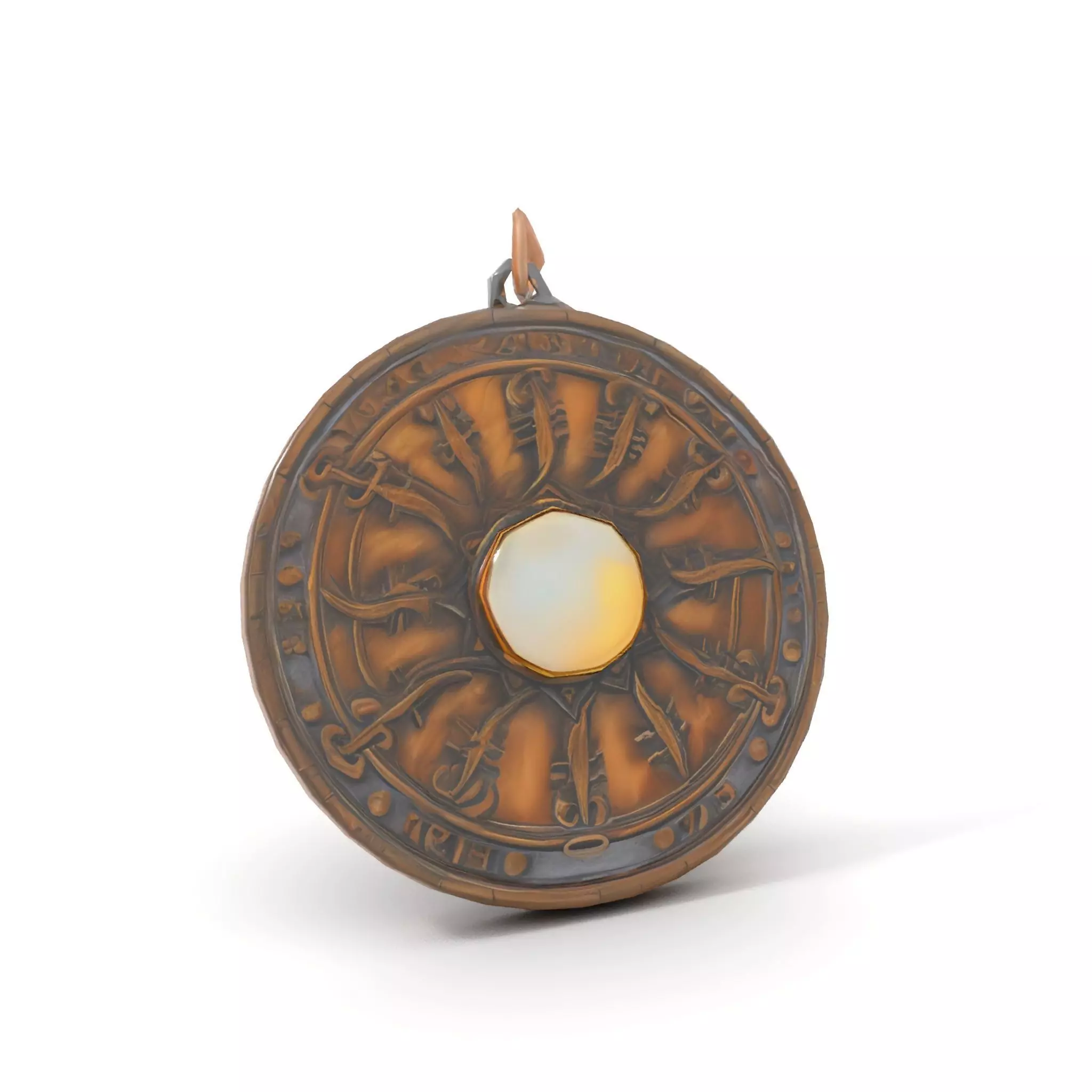 Mystic Bronze Amulet model pack Low-poly 3D model_17