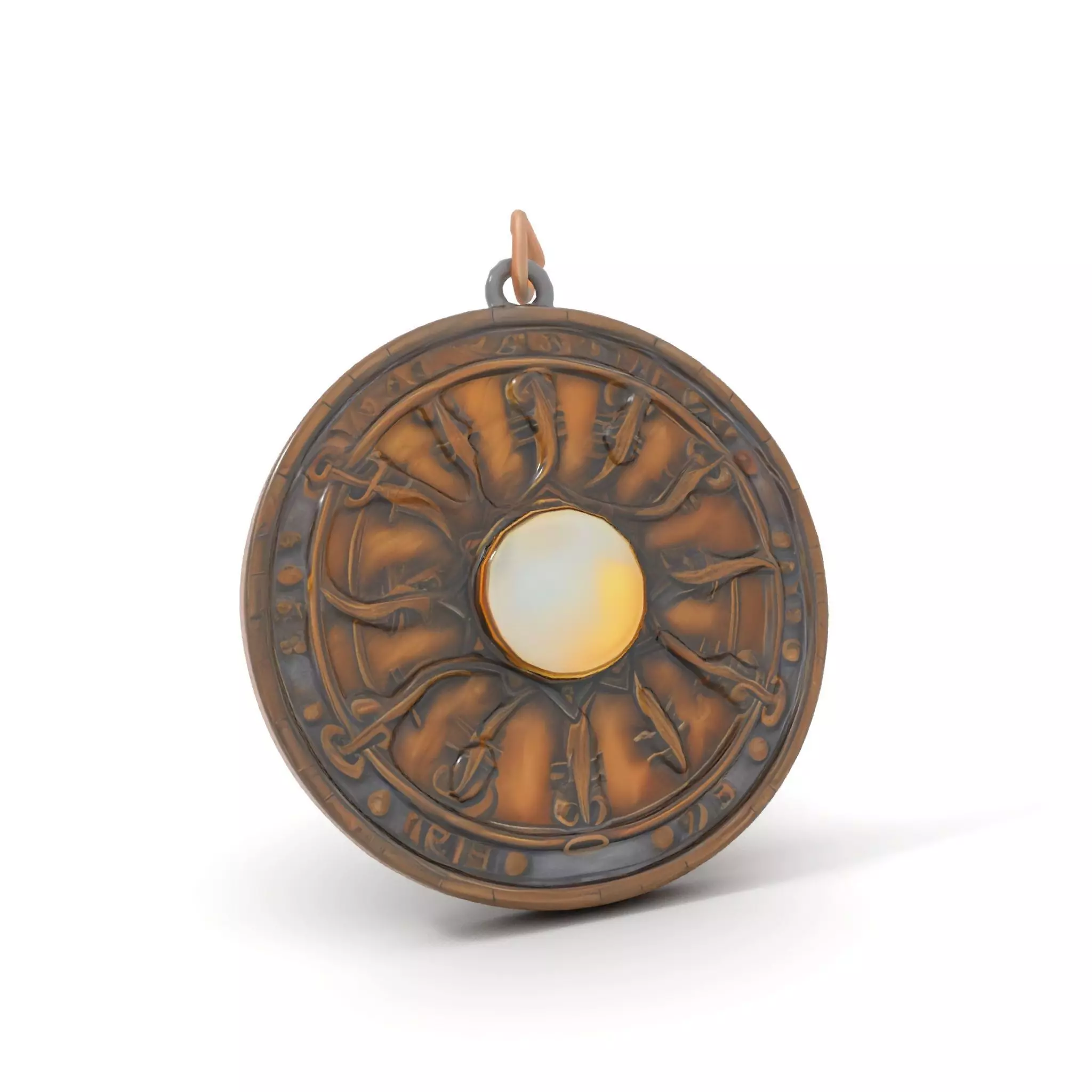 Mystic Bronze Amulet model pack Low-poly 3D model_5