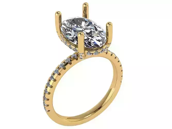 oval solitare 3 carat 