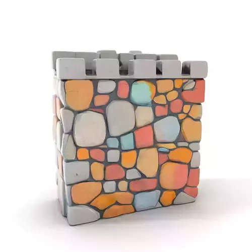 Colorful Stone Wall model pack