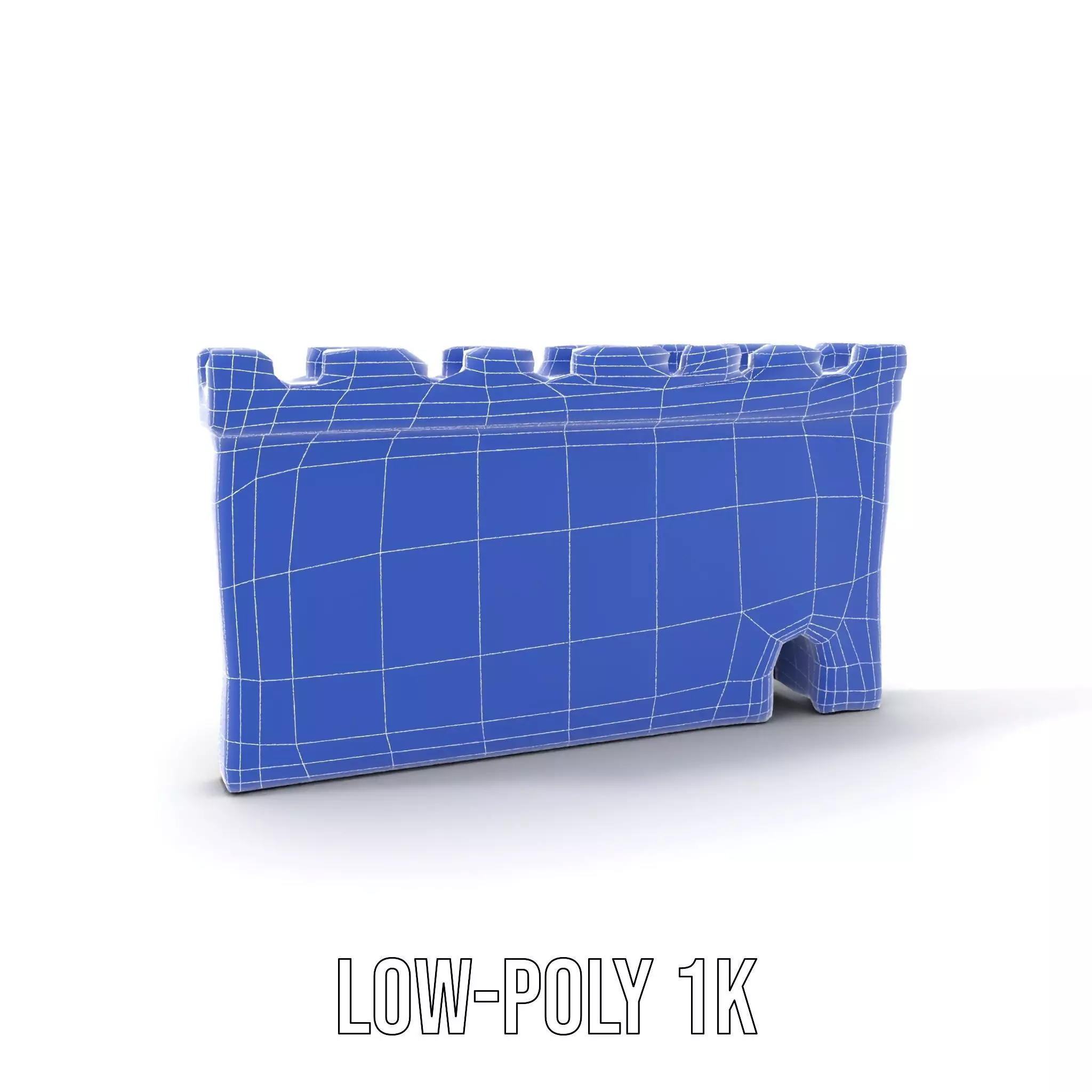 Colorful Stone Wall model pack Low-poly 3D model_9