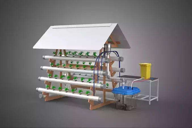 HYDROPONIC PLANTS GARDEN FARM AUTO CONTROL MONITOR IOT NUTRIENT