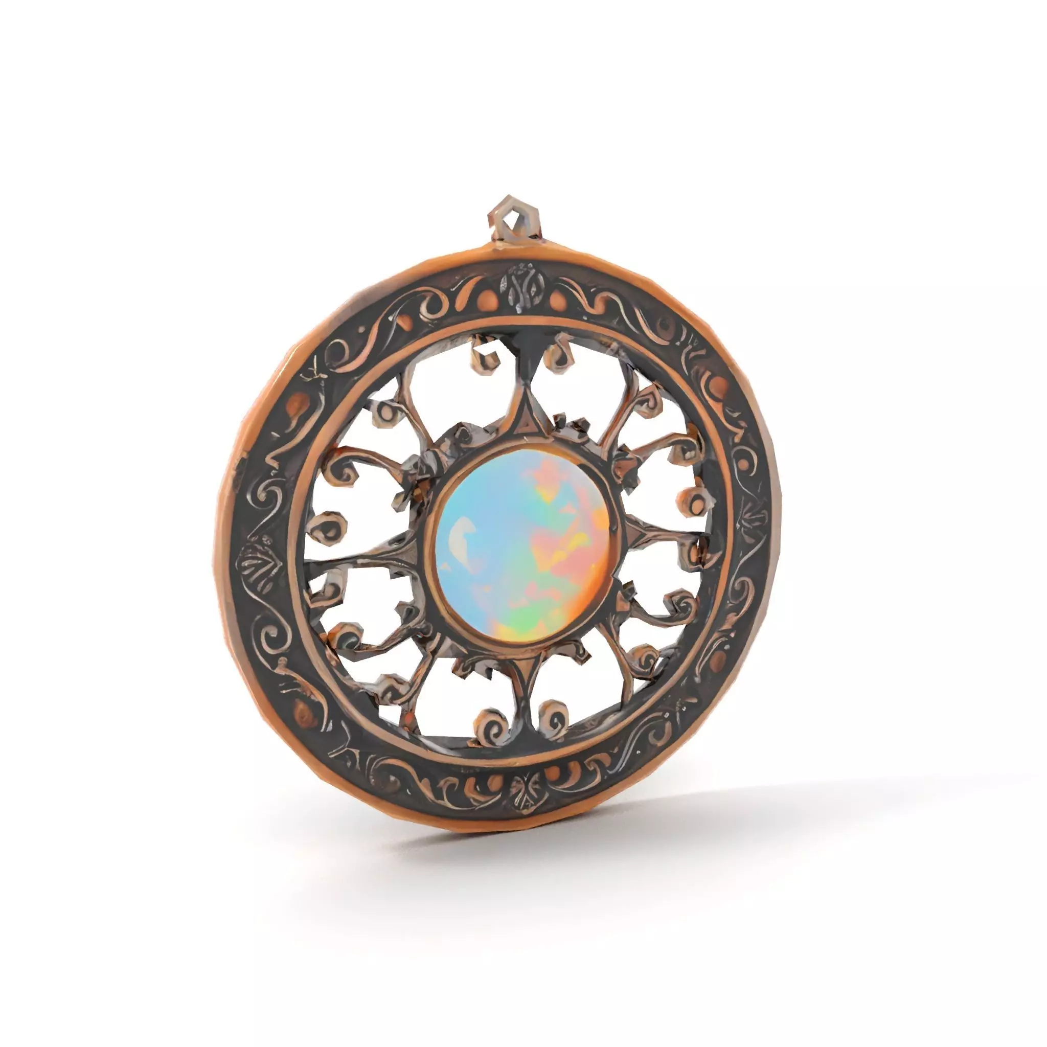 Elegant Opal Pendant model pack Texture_7