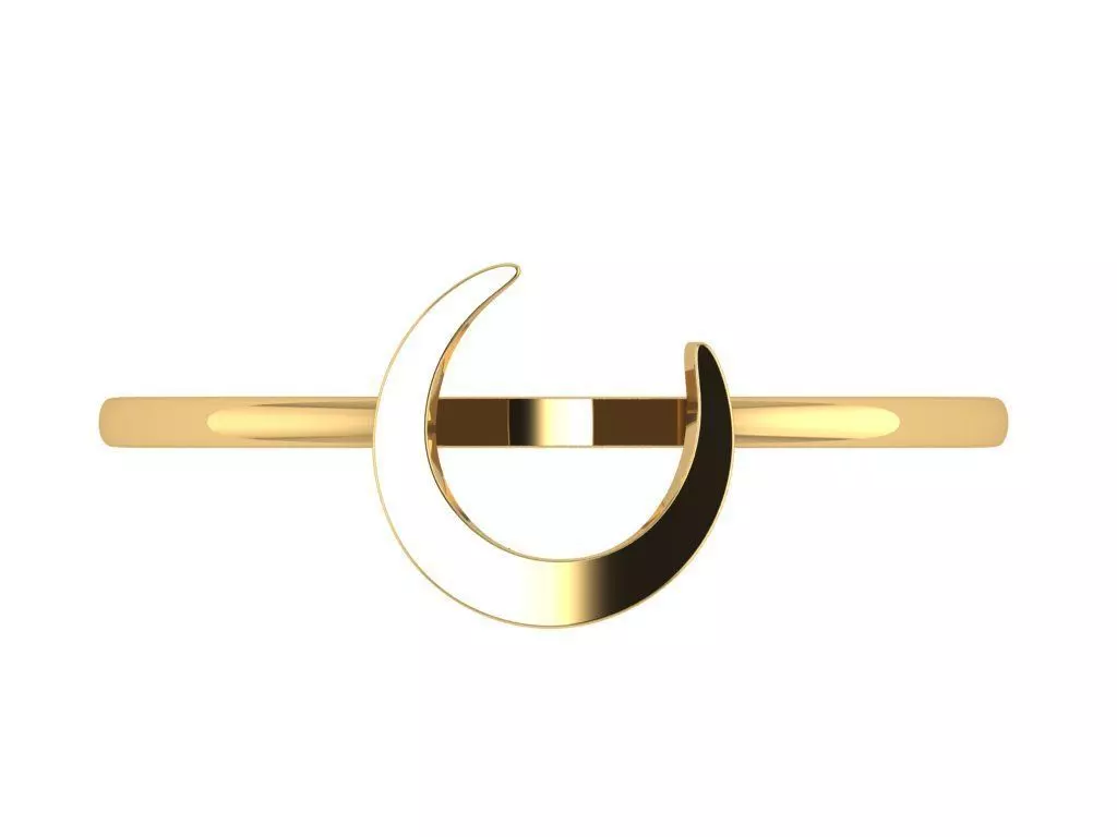 U shape weeding matching band 3D print model_2