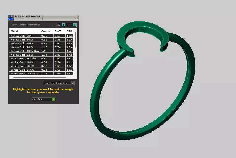 U shape weeding matching band 3D print model_5