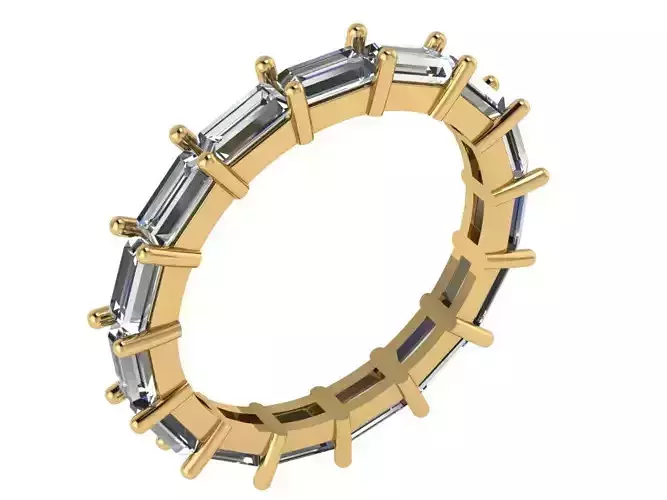 baguette eternity band 