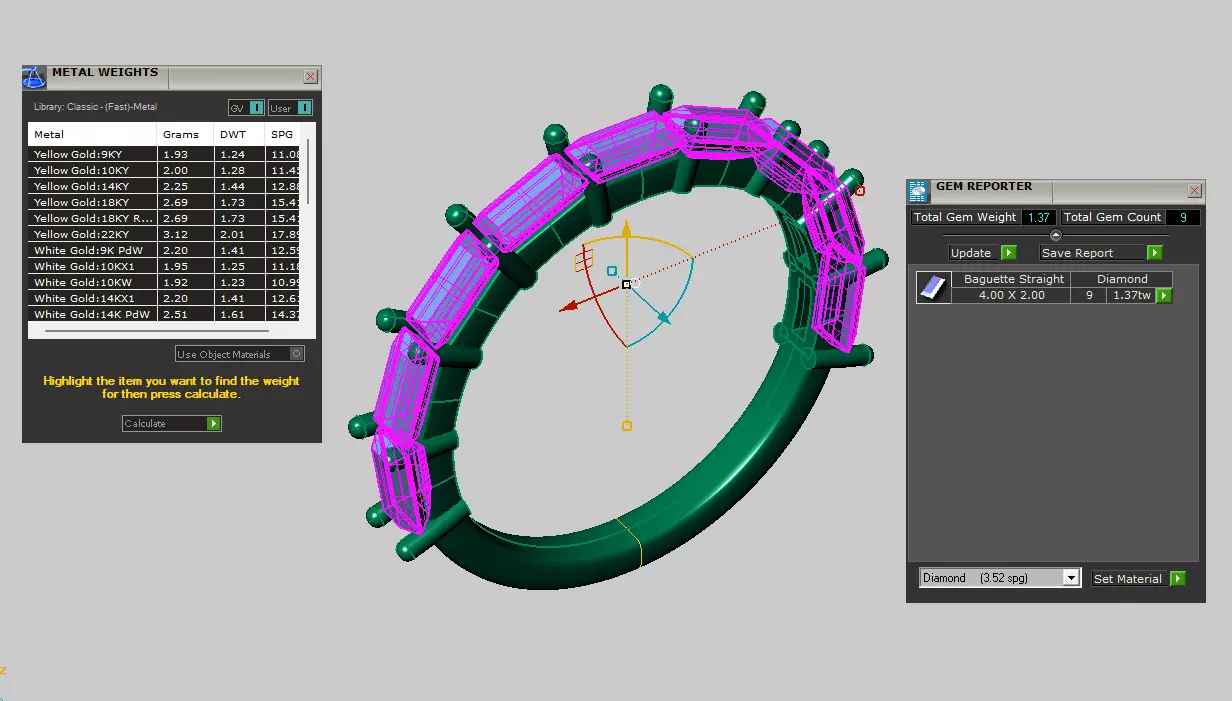 baquette  weeding band  3D print model_5