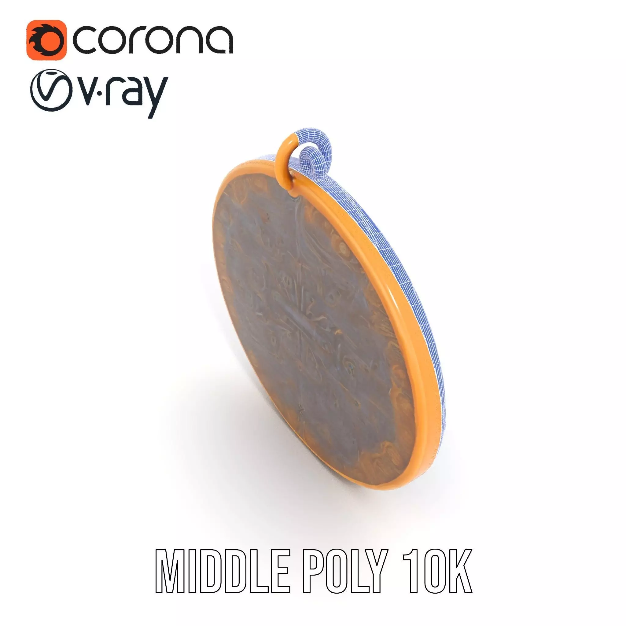 Medieval Ornate Amulet model pack Low-poly 3D model_24