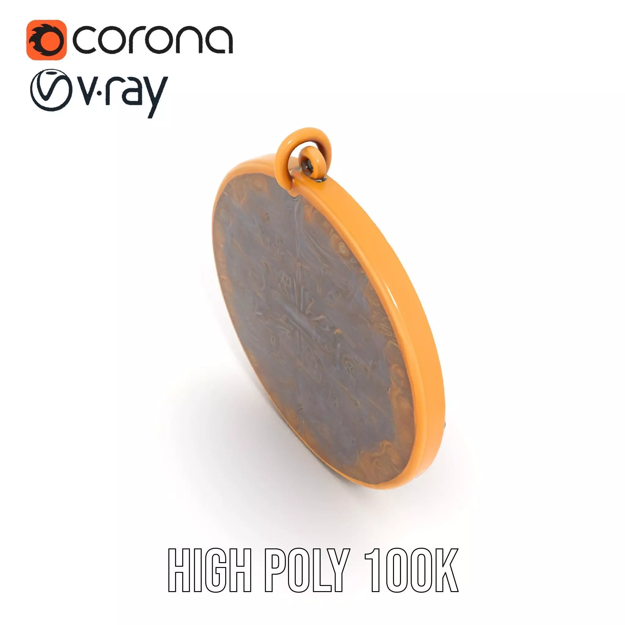 Medieval Ornate Amulet model pack Low-poly 3D model_18