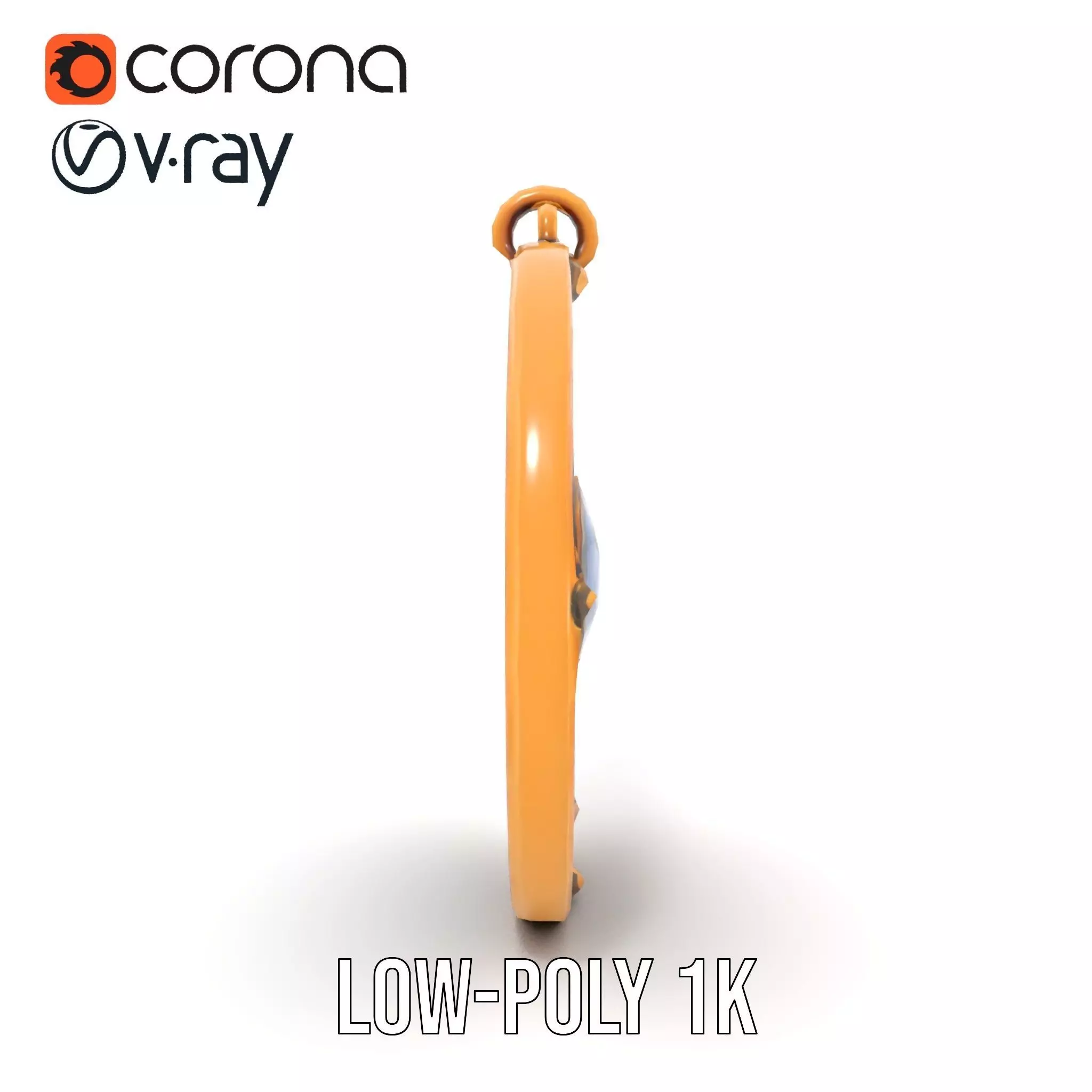 Medieval Ornate Amulet model pack Low-poly 3D model_17