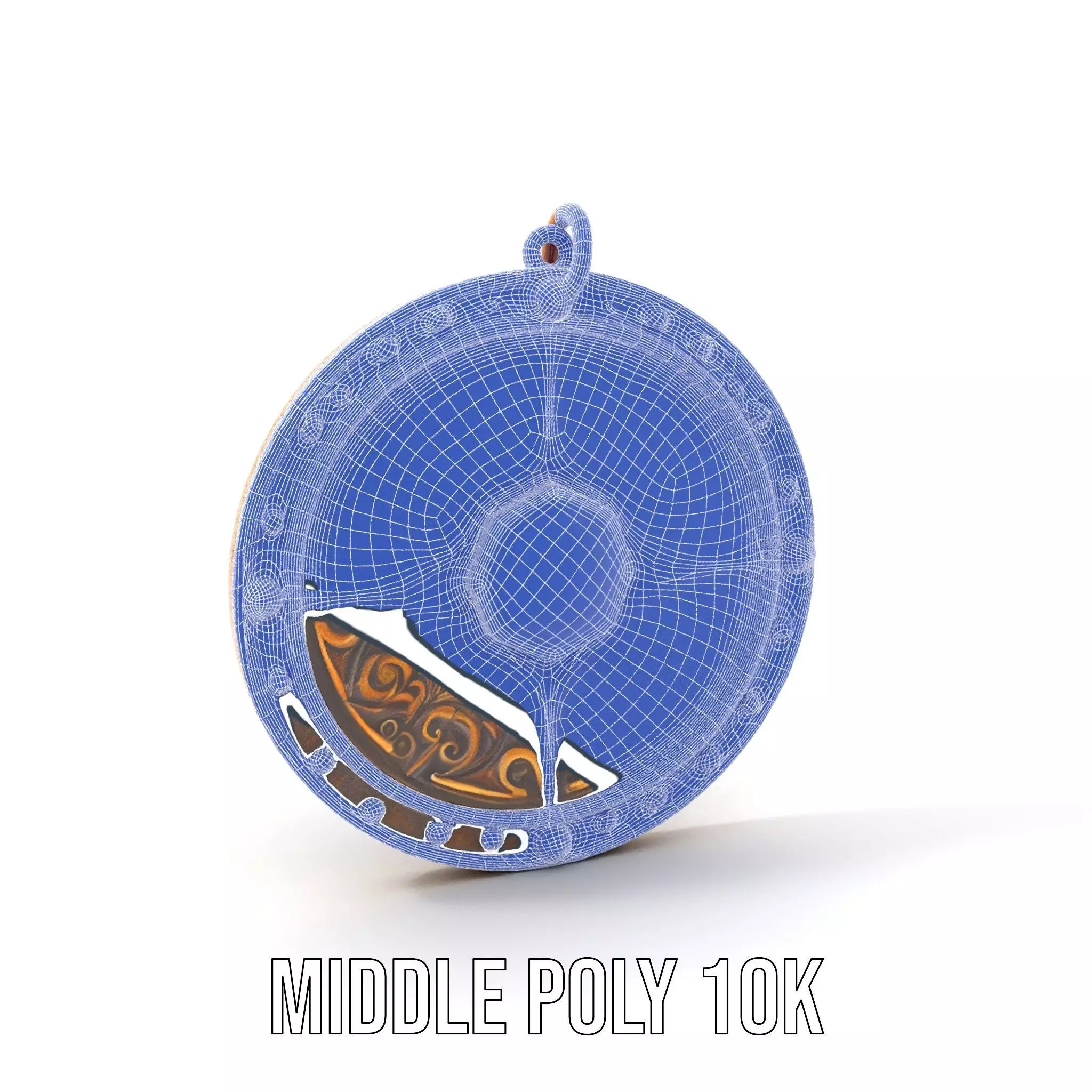 Medieval Ornate Amulet model pack Low-poly 3D model_19