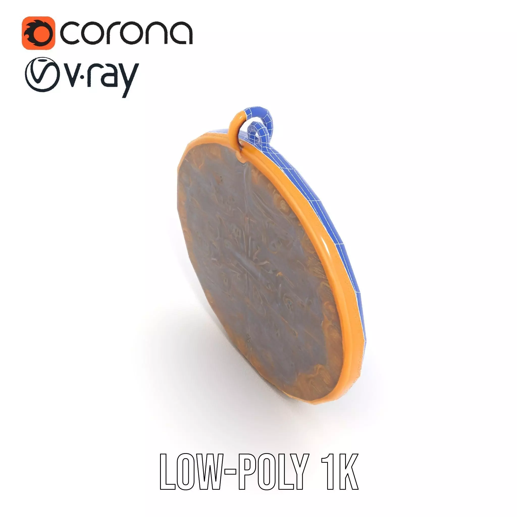 Medieval Ornate Amulet model pack Low-poly 3D model_25