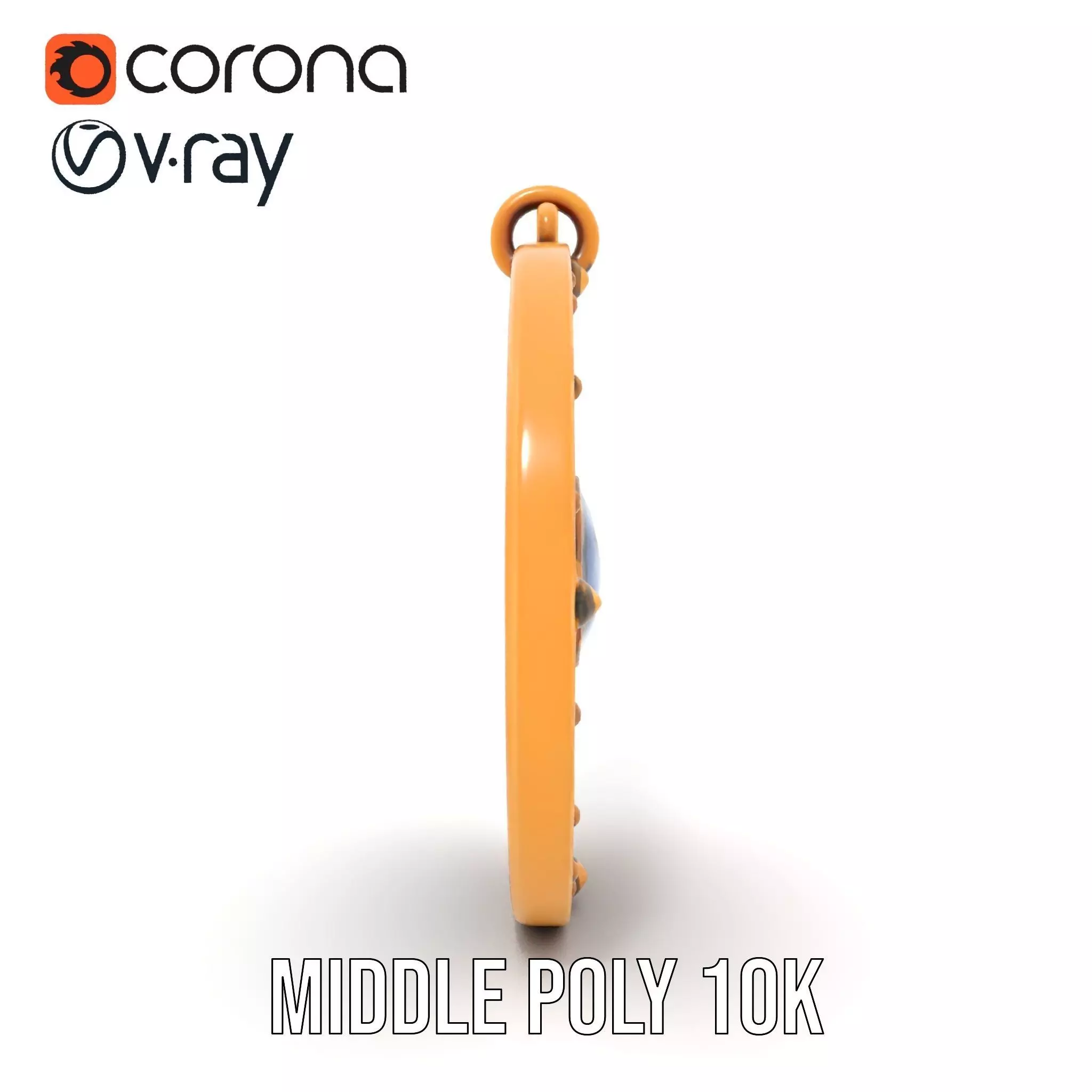 Medieval Ornate Amulet model pack Low-poly 3D model_22