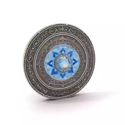 Ornate Silver Medallion model pack