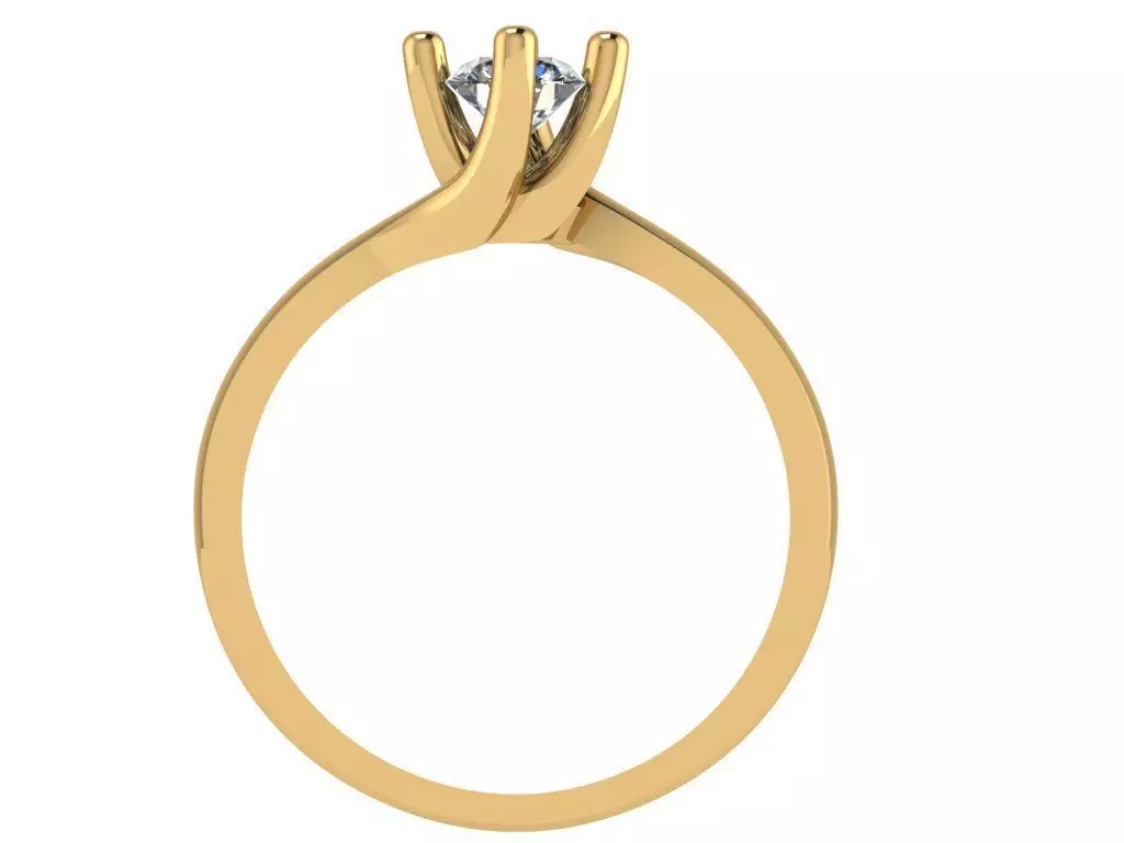 criss cross prong ring 3D print model_1