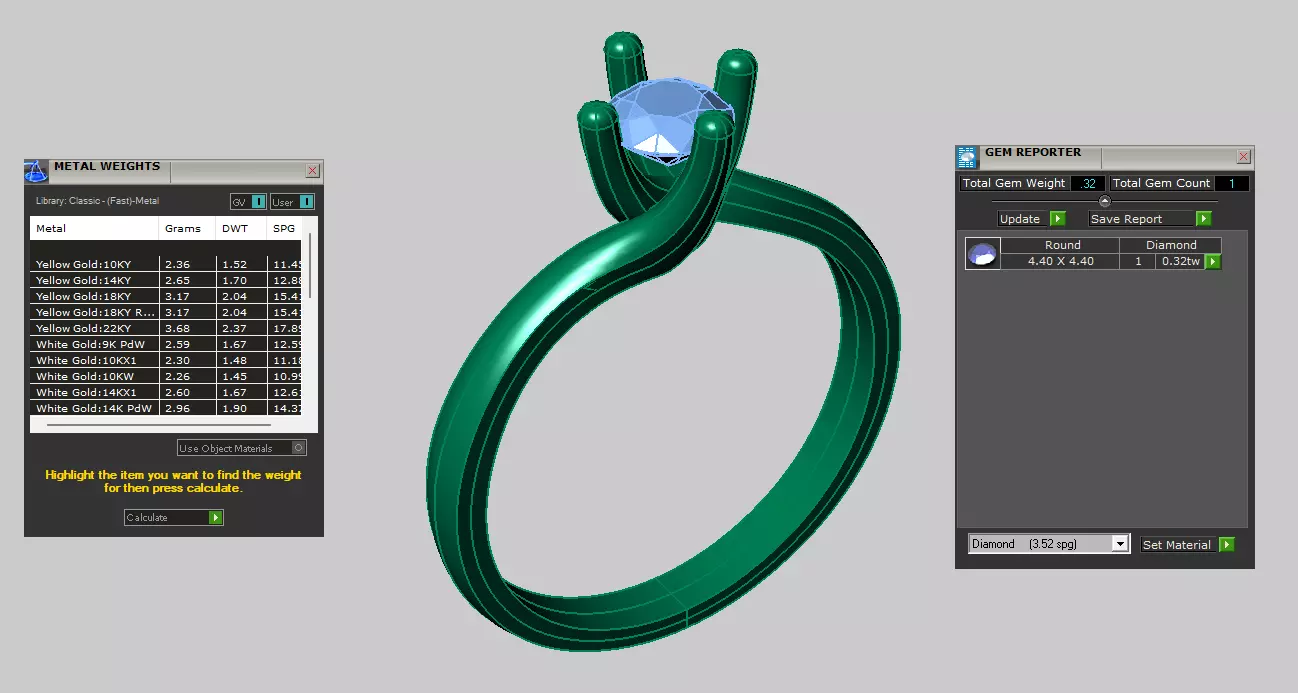 criss cross prong ring 3D print model_5