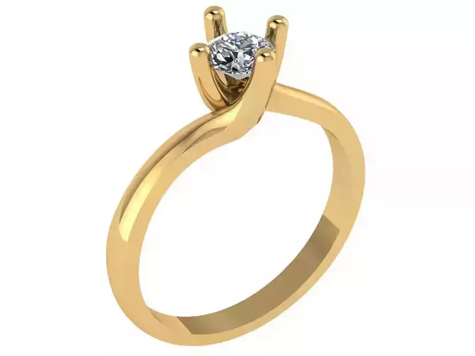 criss cross prong ring 