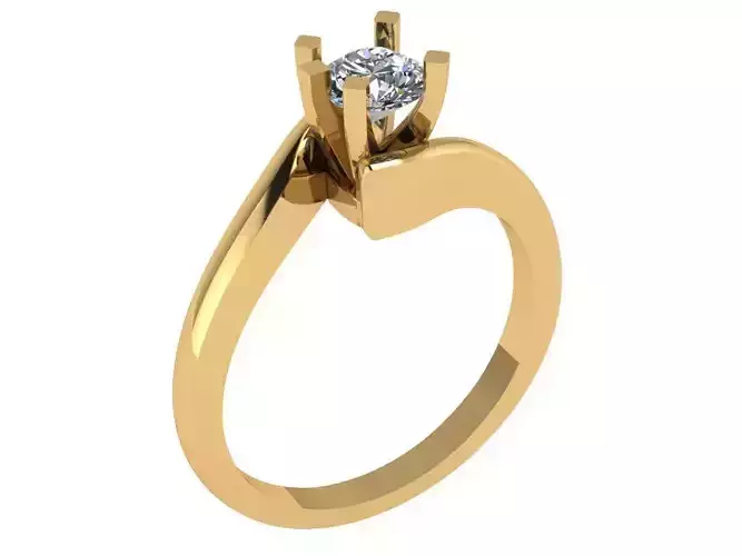 criss cross solitaire  with 4 prongs cenetr