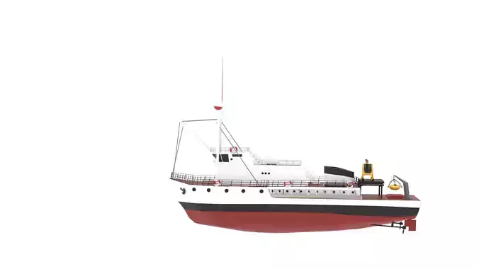 Jacques Cousteaus Calypso 3D model
