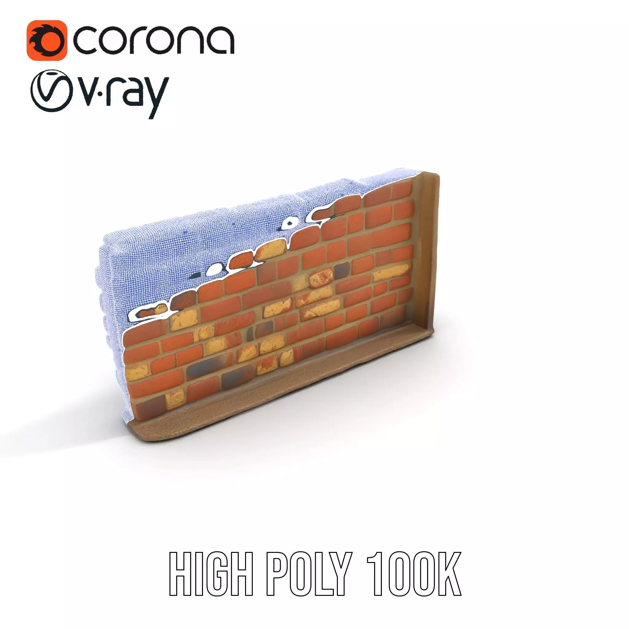 Rustic Brick Wall model pack Texture_23