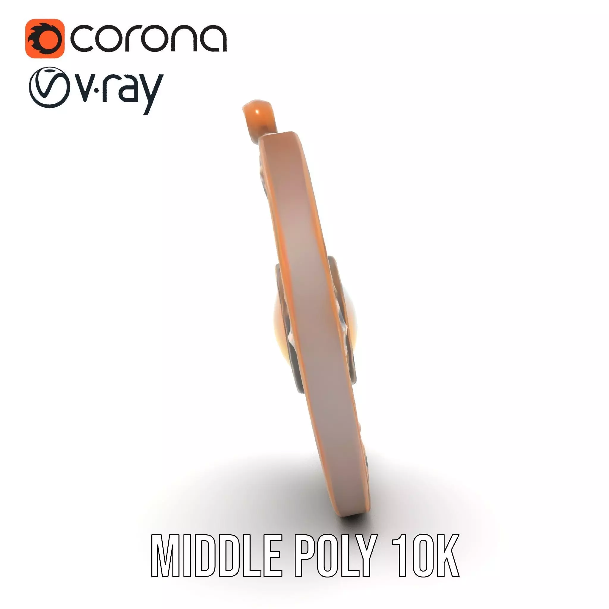 Antique Compass Amulet model pack Low-poly 3D model_10