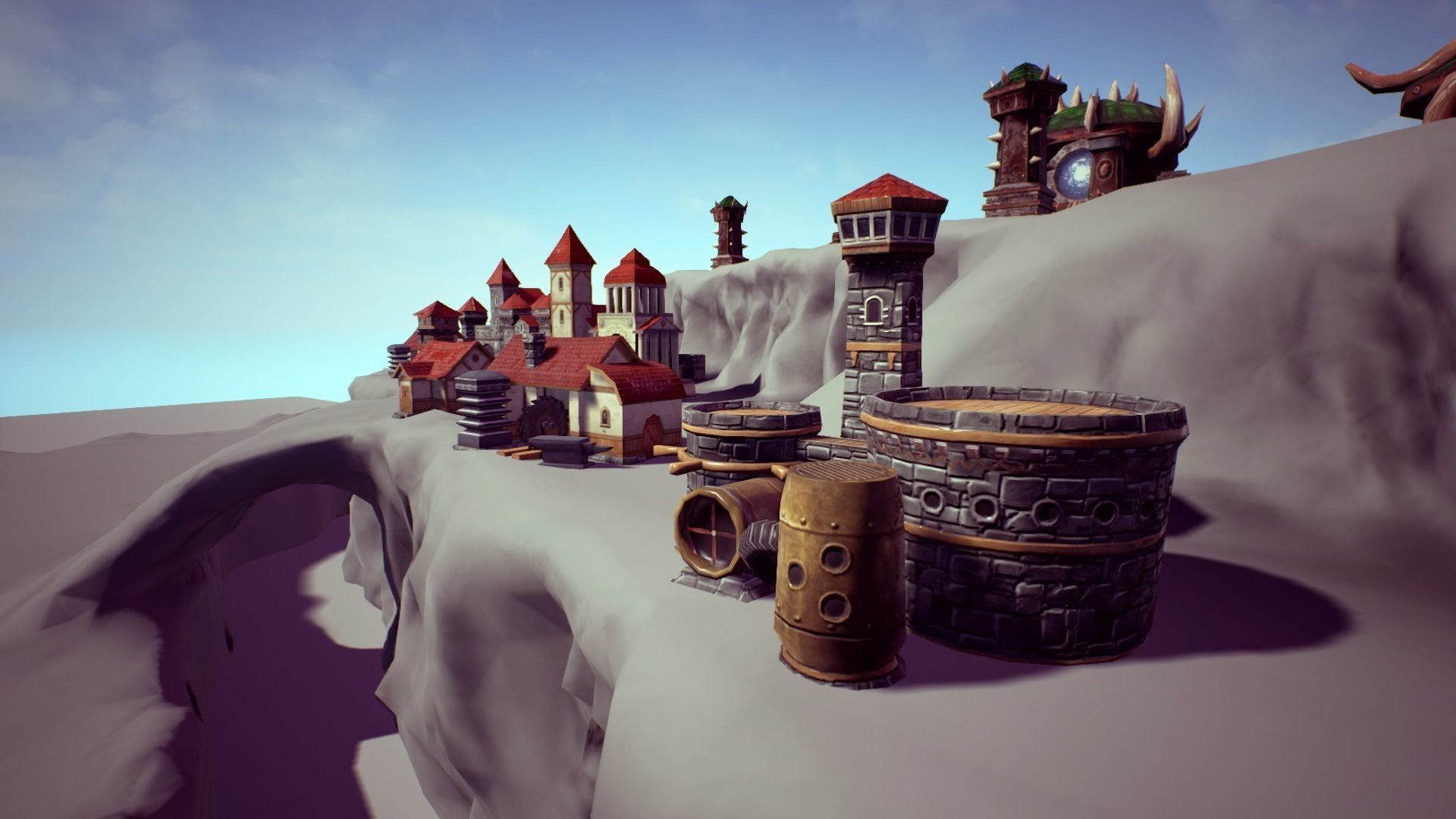 RTS Fantasy Buildings Low-poly 3D model_5