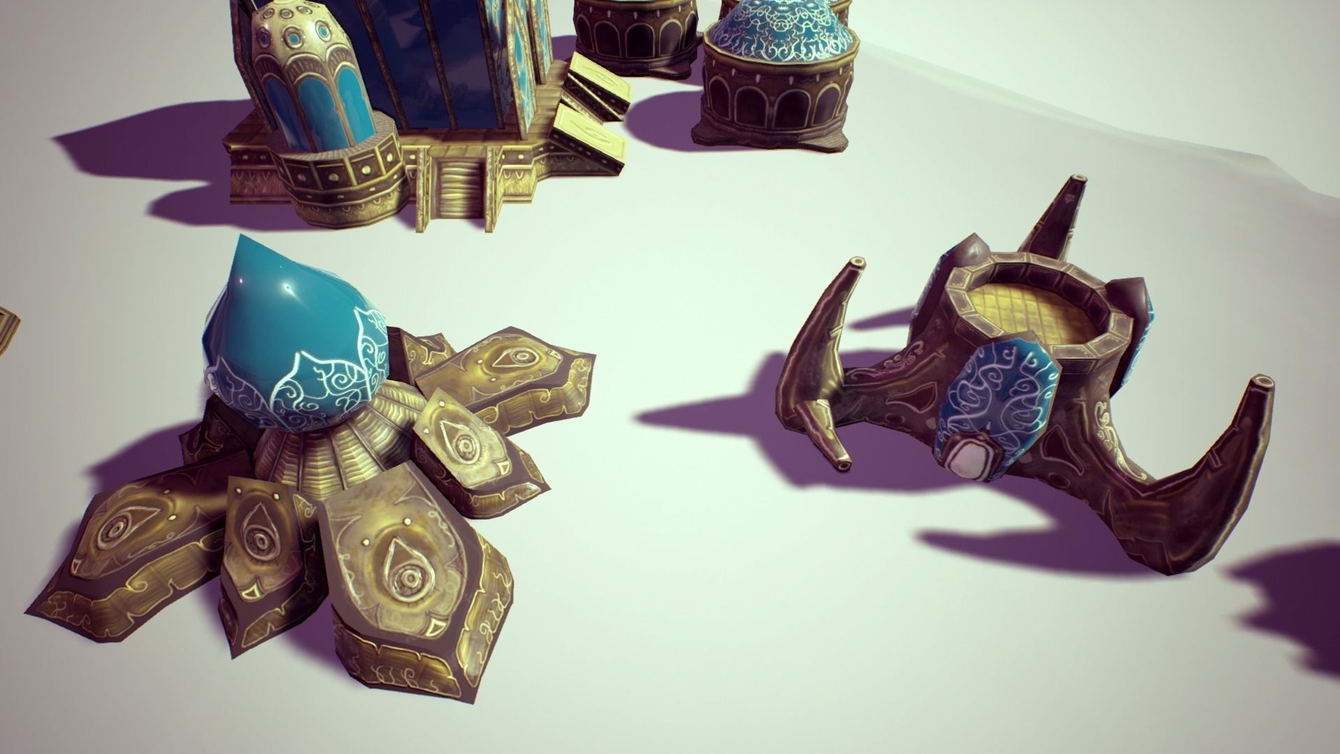 RTS Fantasy Buildings Low-poly 3D model_7