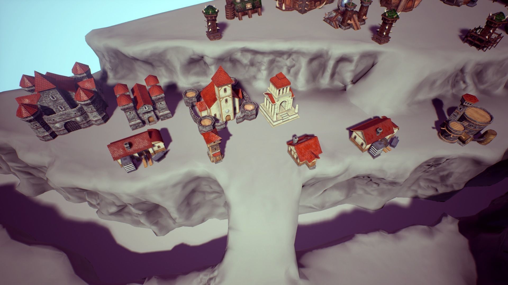 RTS Fantasy Buildings Low-poly 3D model_9