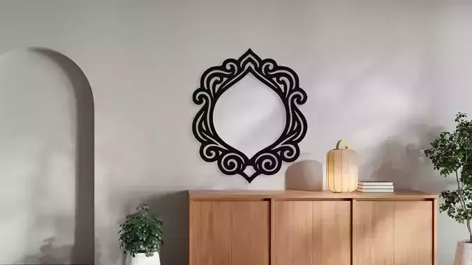 Ornate Decorative Scroll Frame Wall Art