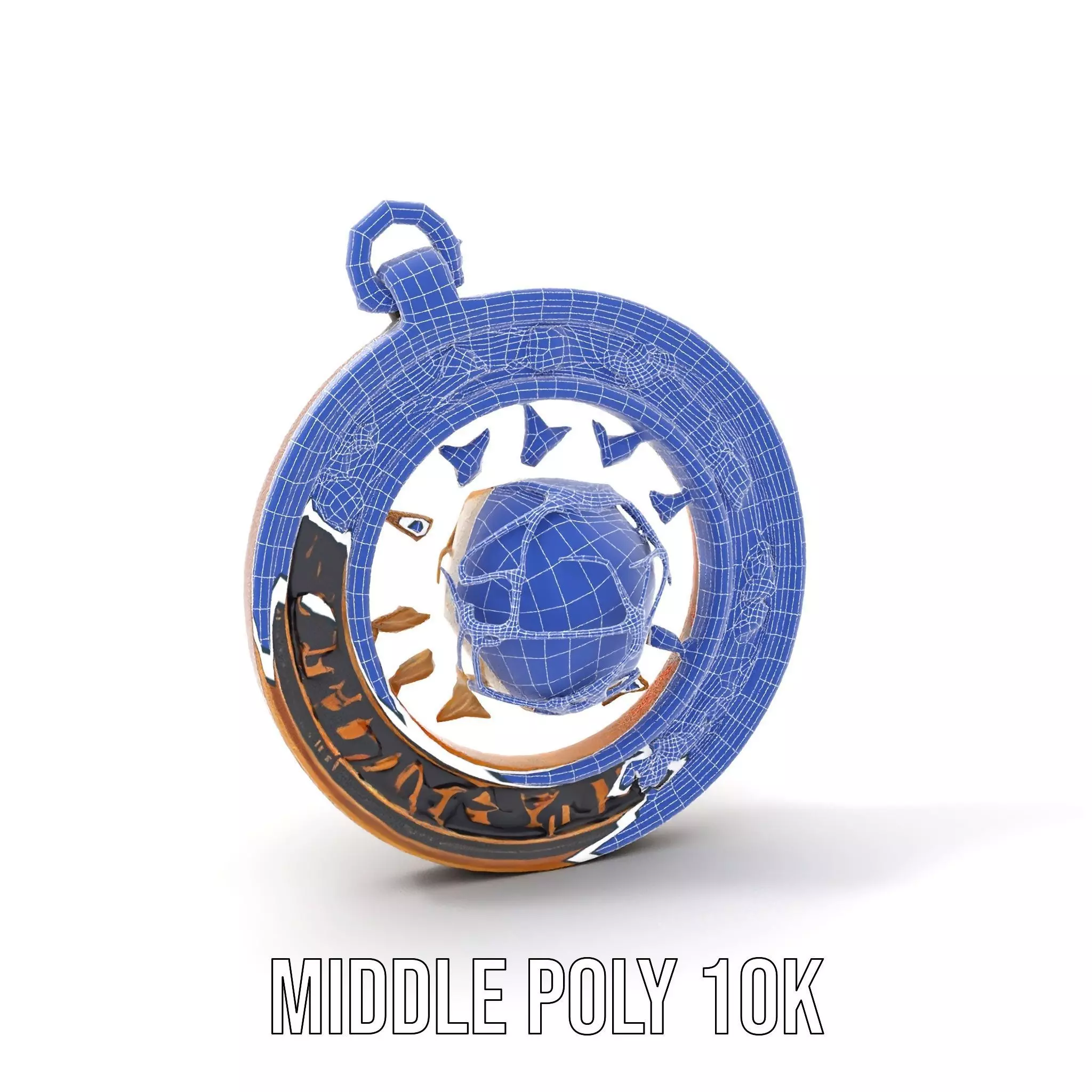 Mystic Brass Pendant model pack Low-poly 3D model_16