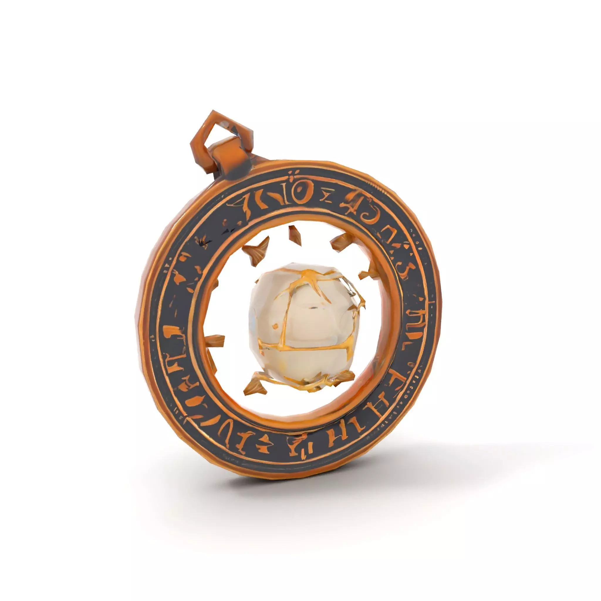 Mystic Brass Pendant model pack Low-poly 3D model_9