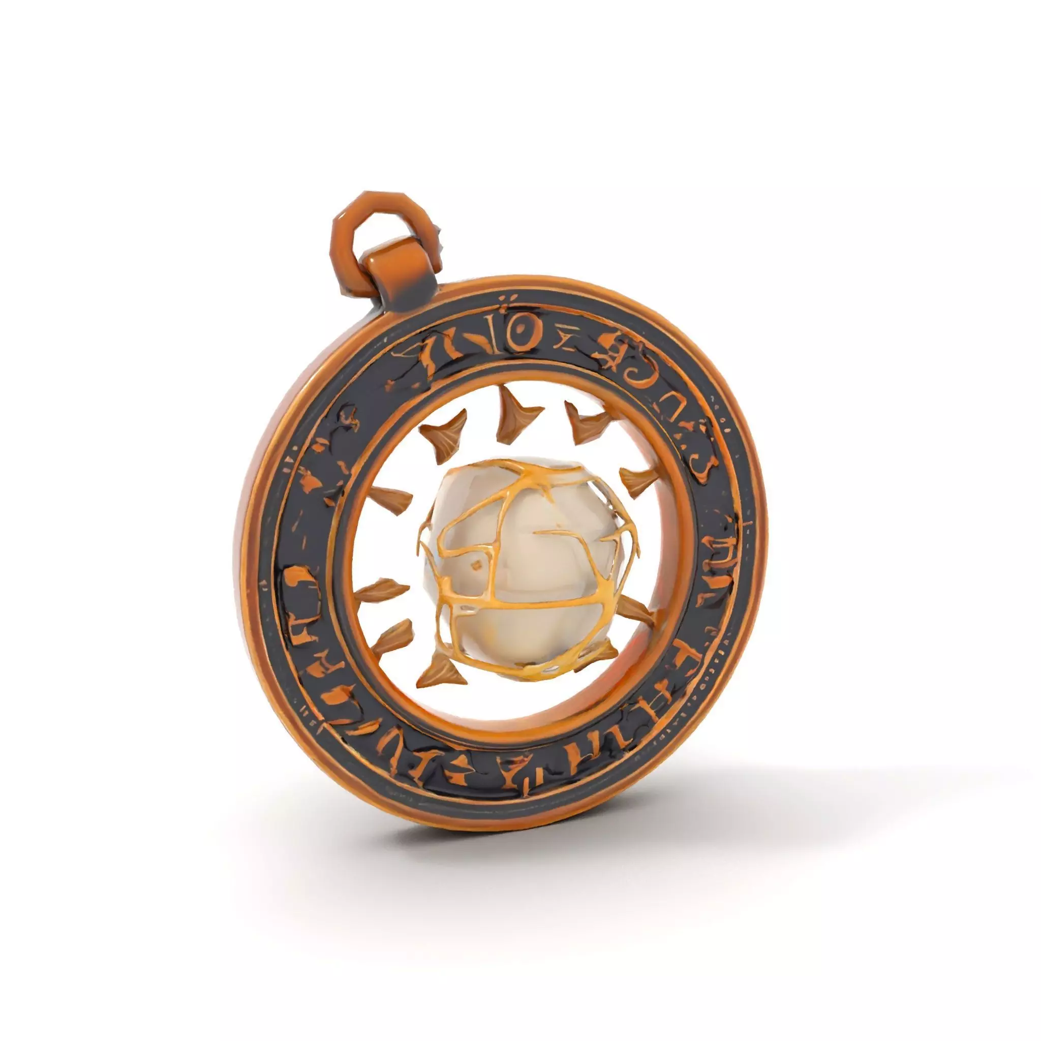 Mystic Brass Pendant model pack Low-poly 3D model_6